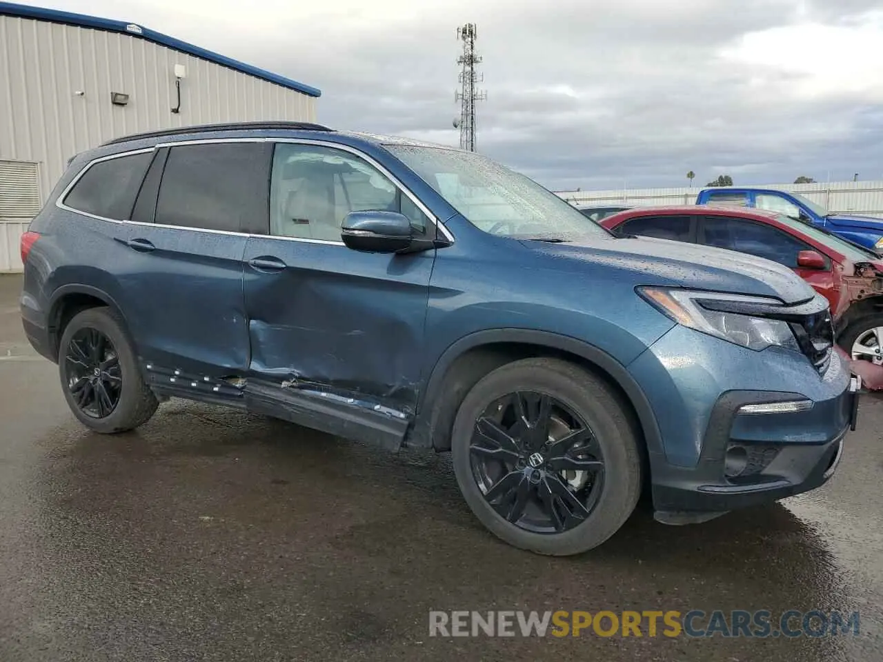4 Фотография поврежденного автомобиля 5FNYF5H22MB012811 HONDA PILOT 2021