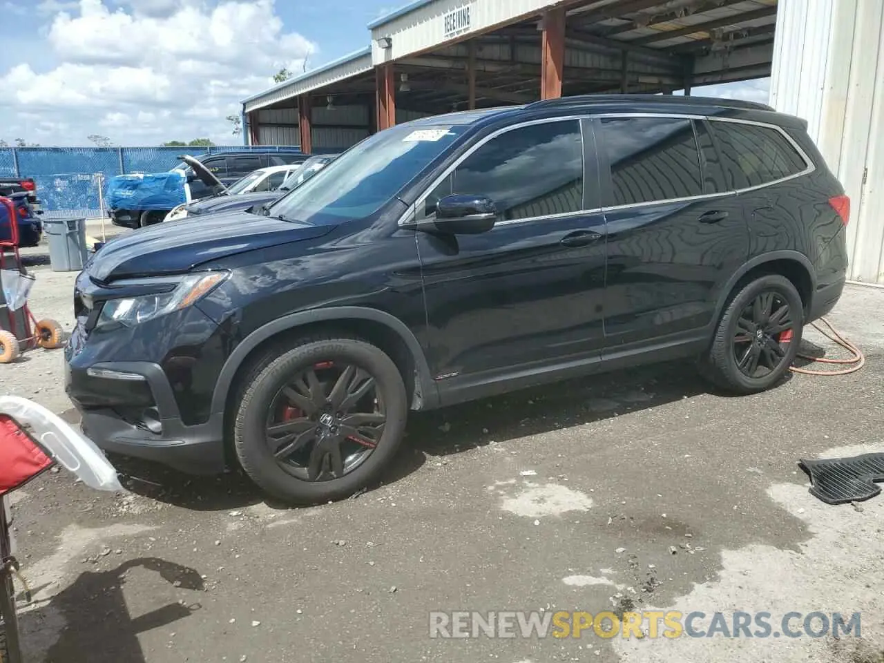 1 Photograph of a damaged car 5FNYF5H26MB047268 HONDA PILOT 2021