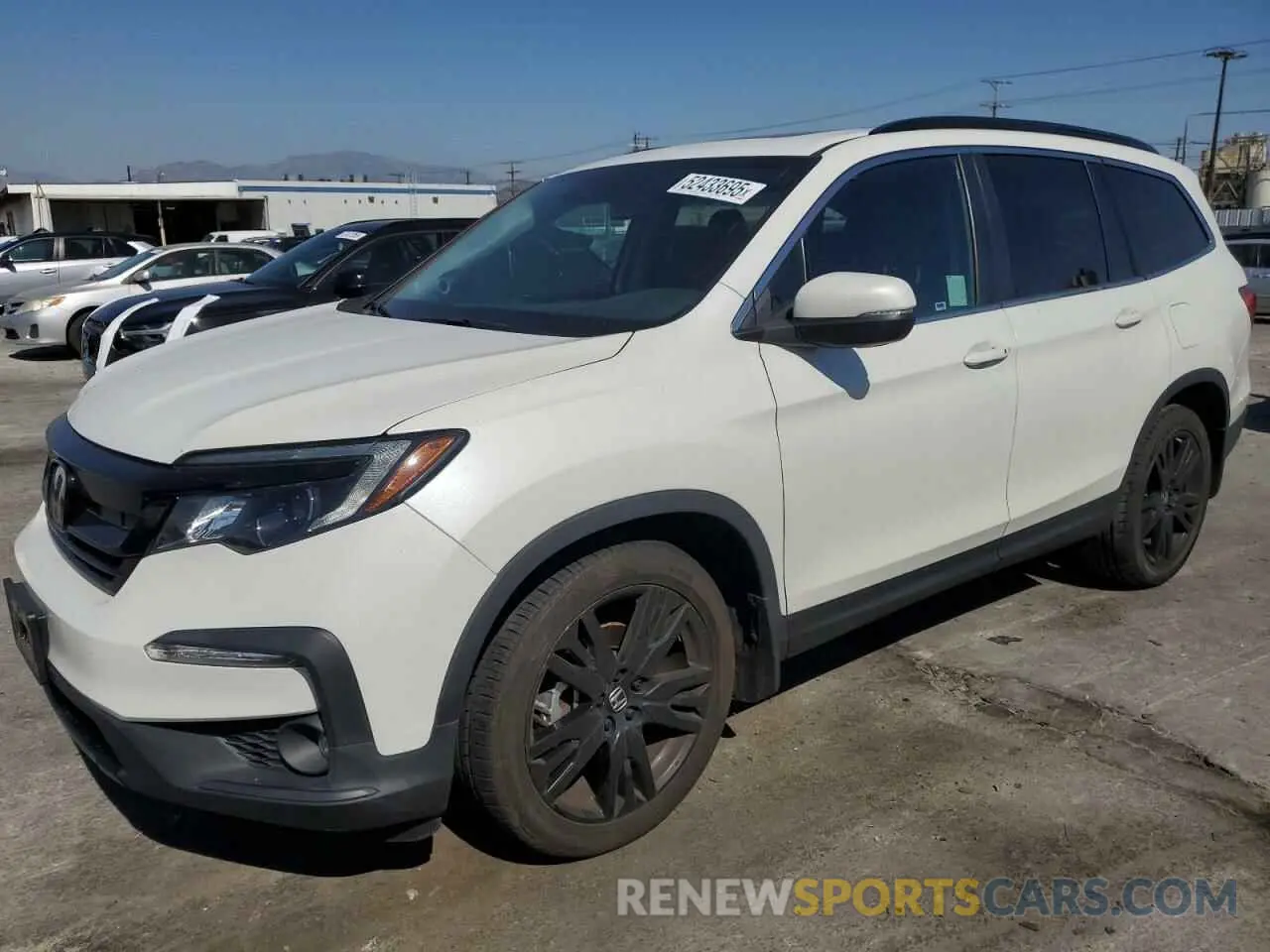 1 Photograph of a damaged car 5FNYF5H27MB035842 HONDA PILOT 2021