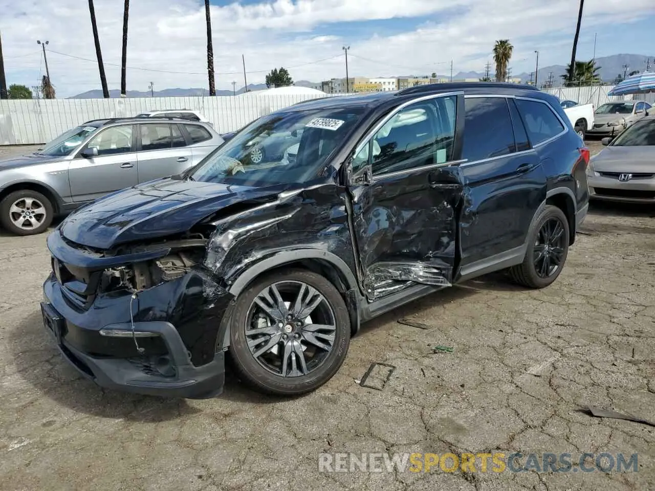 1 Фотография поврежденного автомобиля 5FNYF5H28MB019620 HONDA PILOT 2021