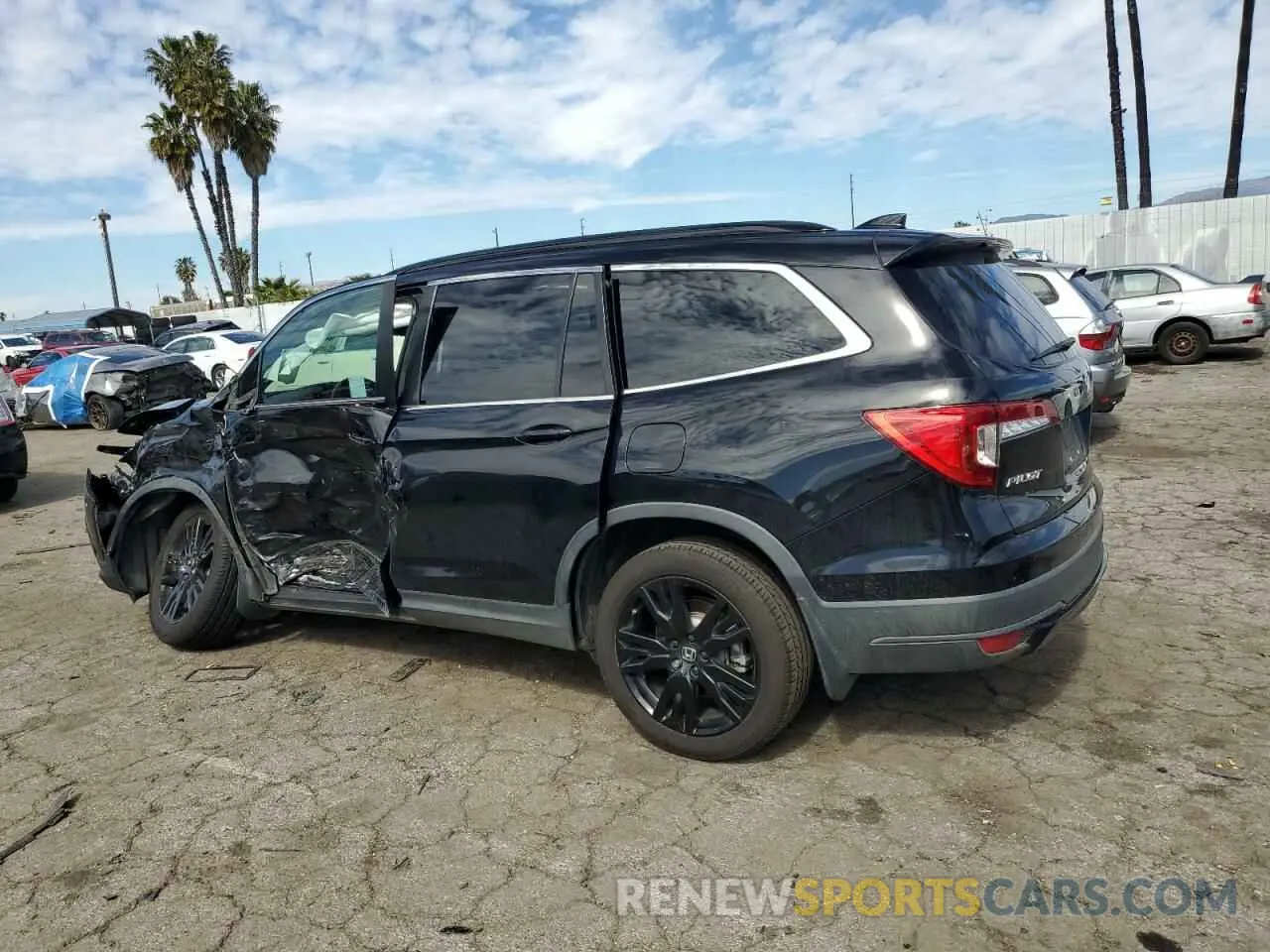 2 Фотография поврежденного автомобиля 5FNYF5H28MB019620 HONDA PILOT 2021