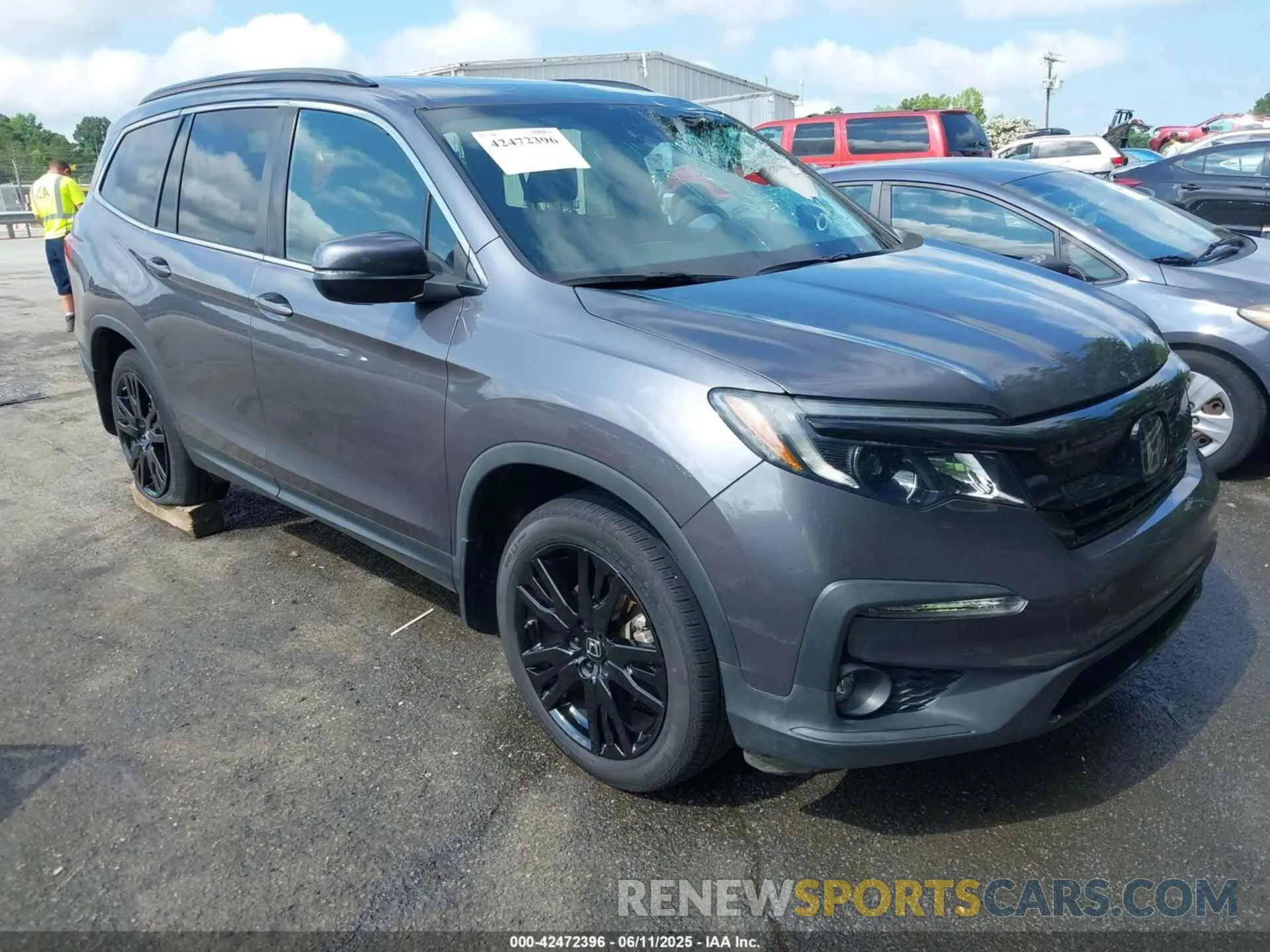 1 Photograph of a damaged car 5FNYF5H29MB003636 HONDA PILOT 2021