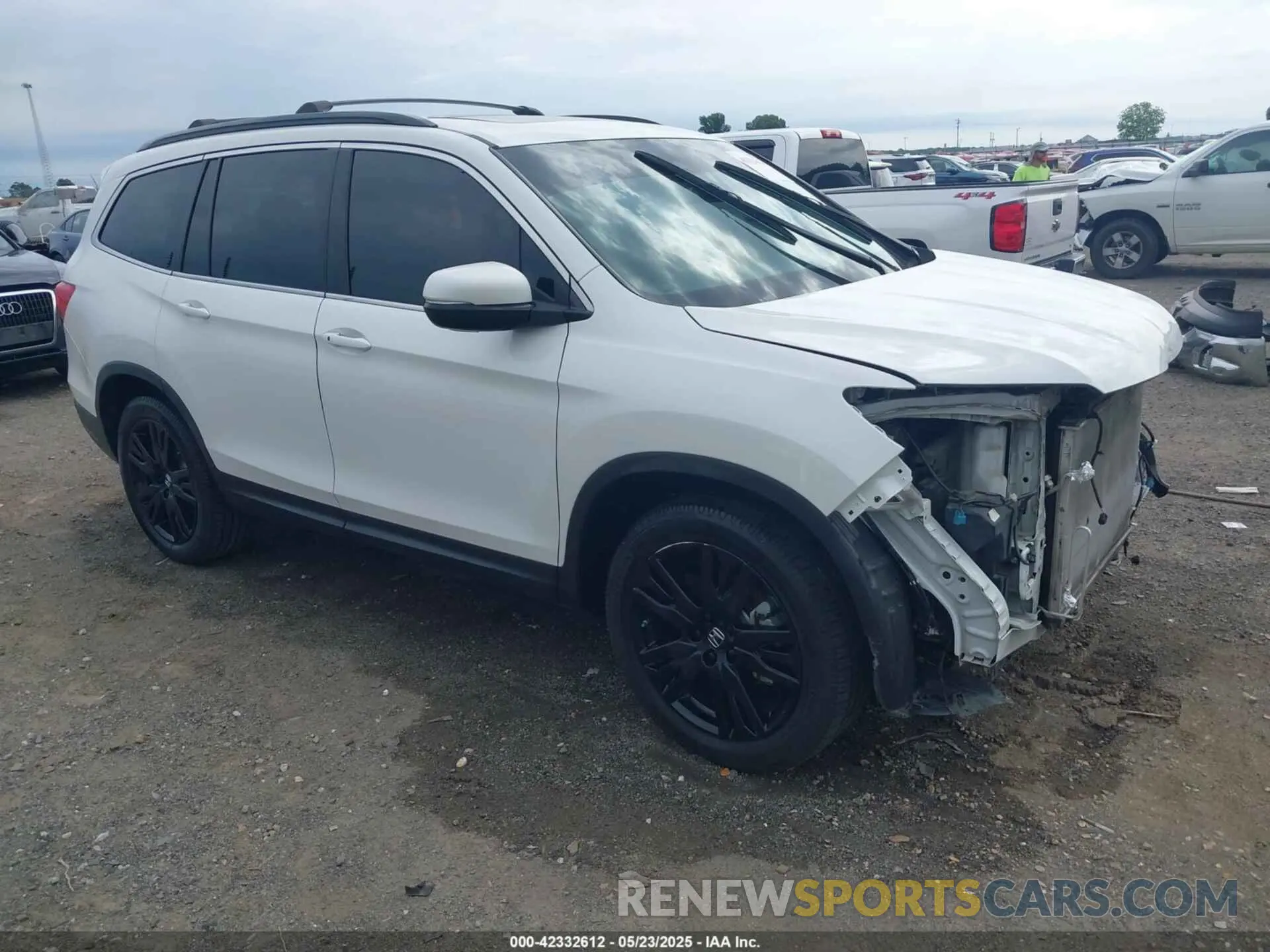 1 Photograph of a damaged car 5FNYF5H29MB005354 HONDA PILOT 2021