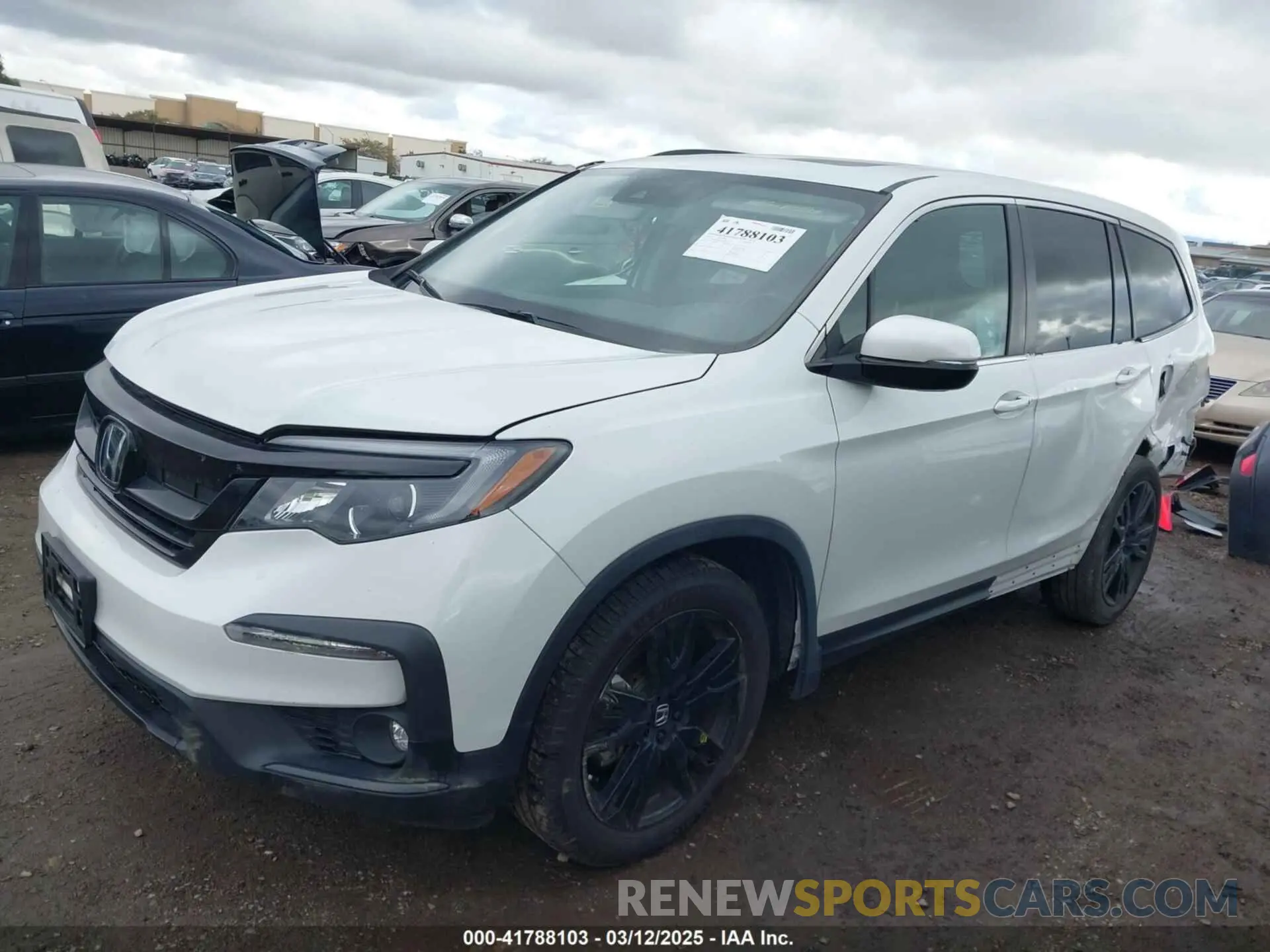 2 Photograph of a damaged car 5FNYF5H29MB044994 HONDA PILOT 2021