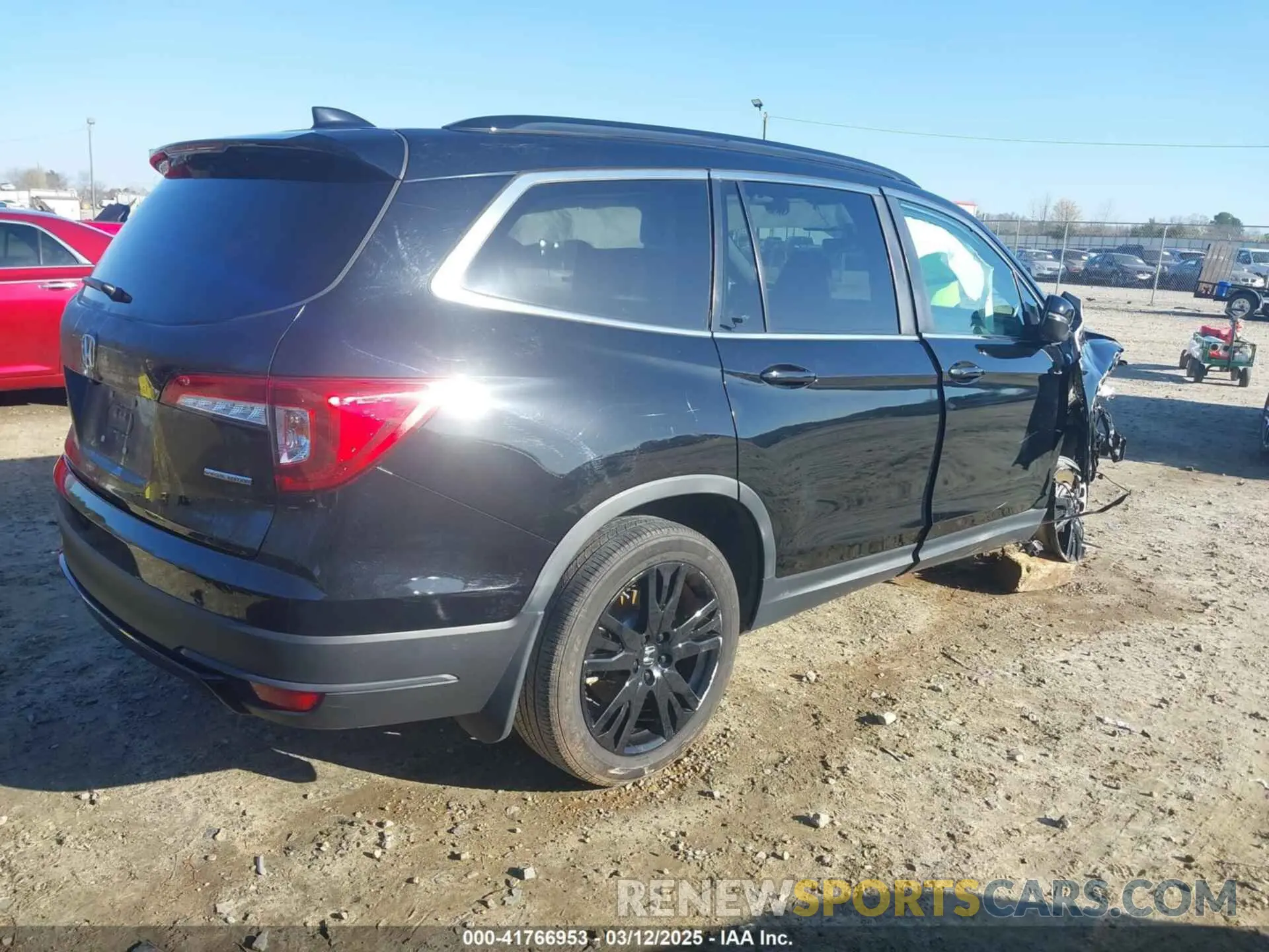 4 Фотография поврежденного автомобиля 5FNYF5H2XMB036077 HONDA PILOT 2021
