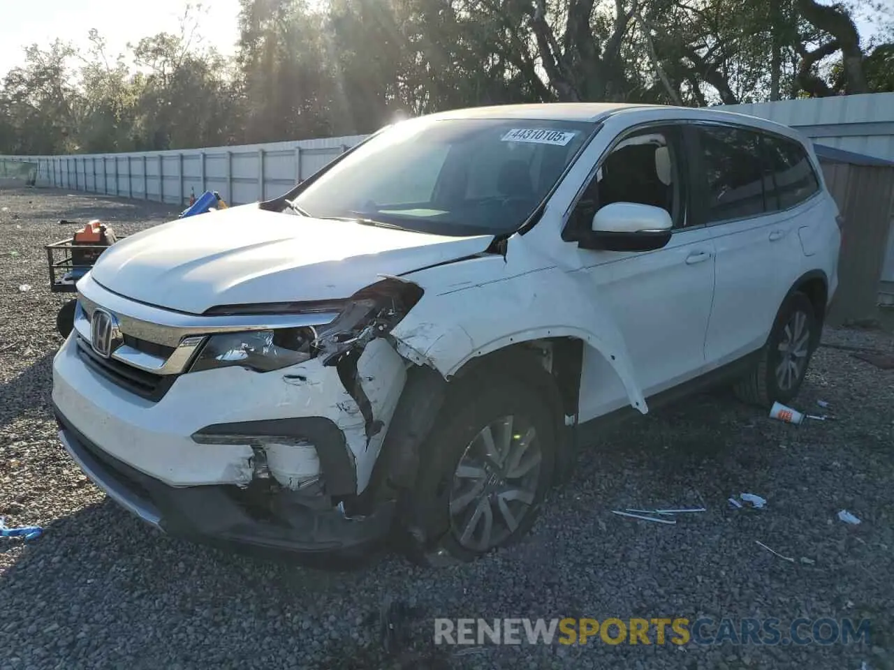 1 Photograph of a damaged car 5FNYF5H31MB013697 HONDA PILOT 2021