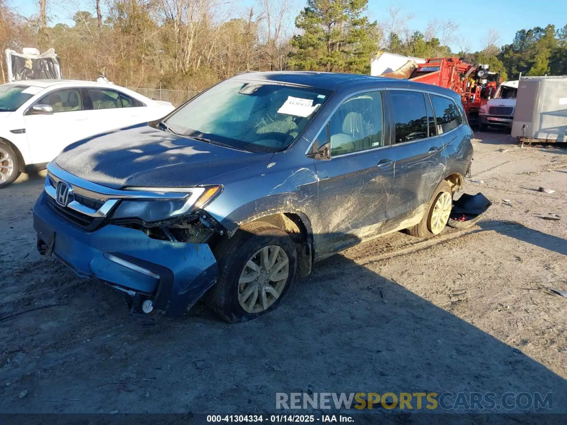 2 Фотография поврежденного автомобиля 5FNYF5H33MB004693 HONDA PILOT 2021
