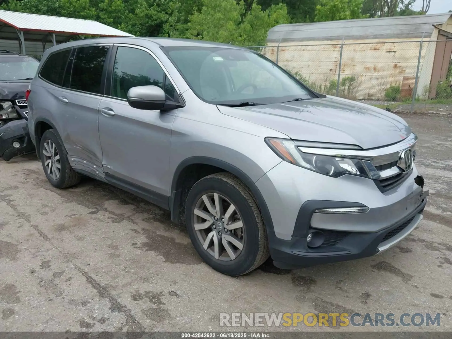 1 Photograph of a damaged car 5FNYF5H36MB039437 HONDA PILOT 2021