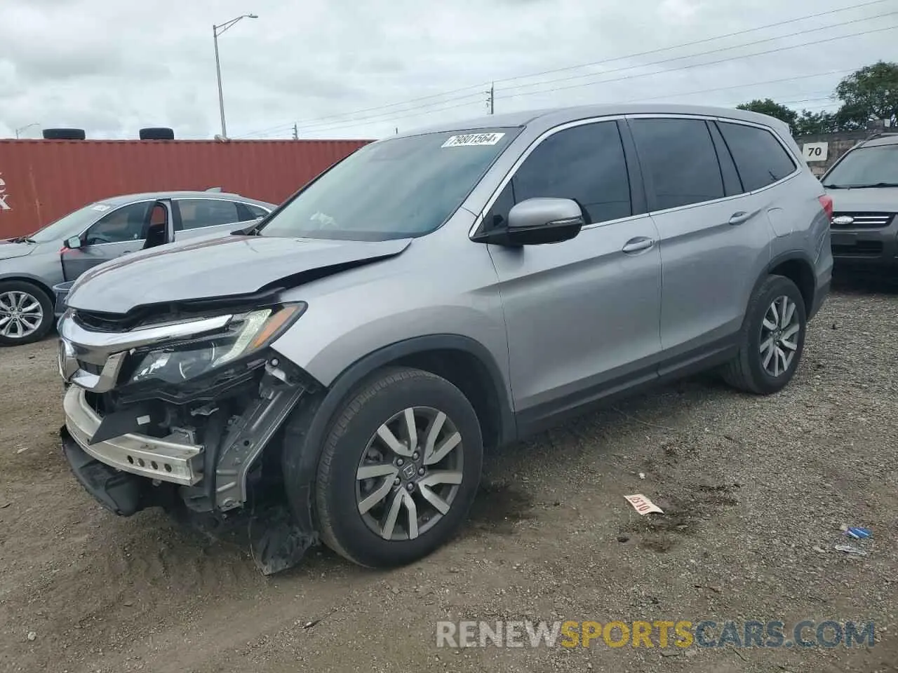 1 Фотография поврежденного автомобиля 5FNYF5H38MB029119 HONDA PILOT 2021