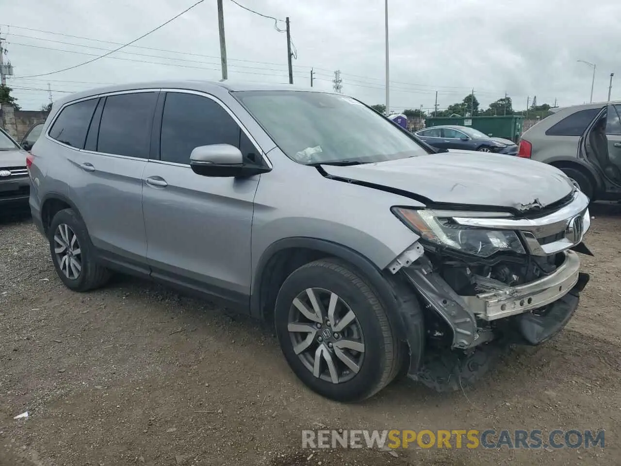 4 Фотография поврежденного автомобиля 5FNYF5H38MB029119 HONDA PILOT 2021