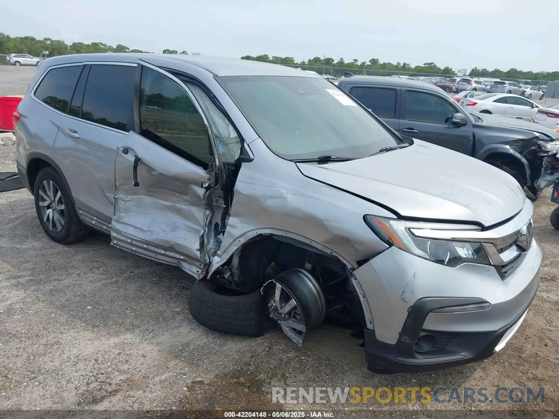 1 Фотография поврежденного автомобиля 5FNYF5H3XMB030112 HONDA PILOT 2021