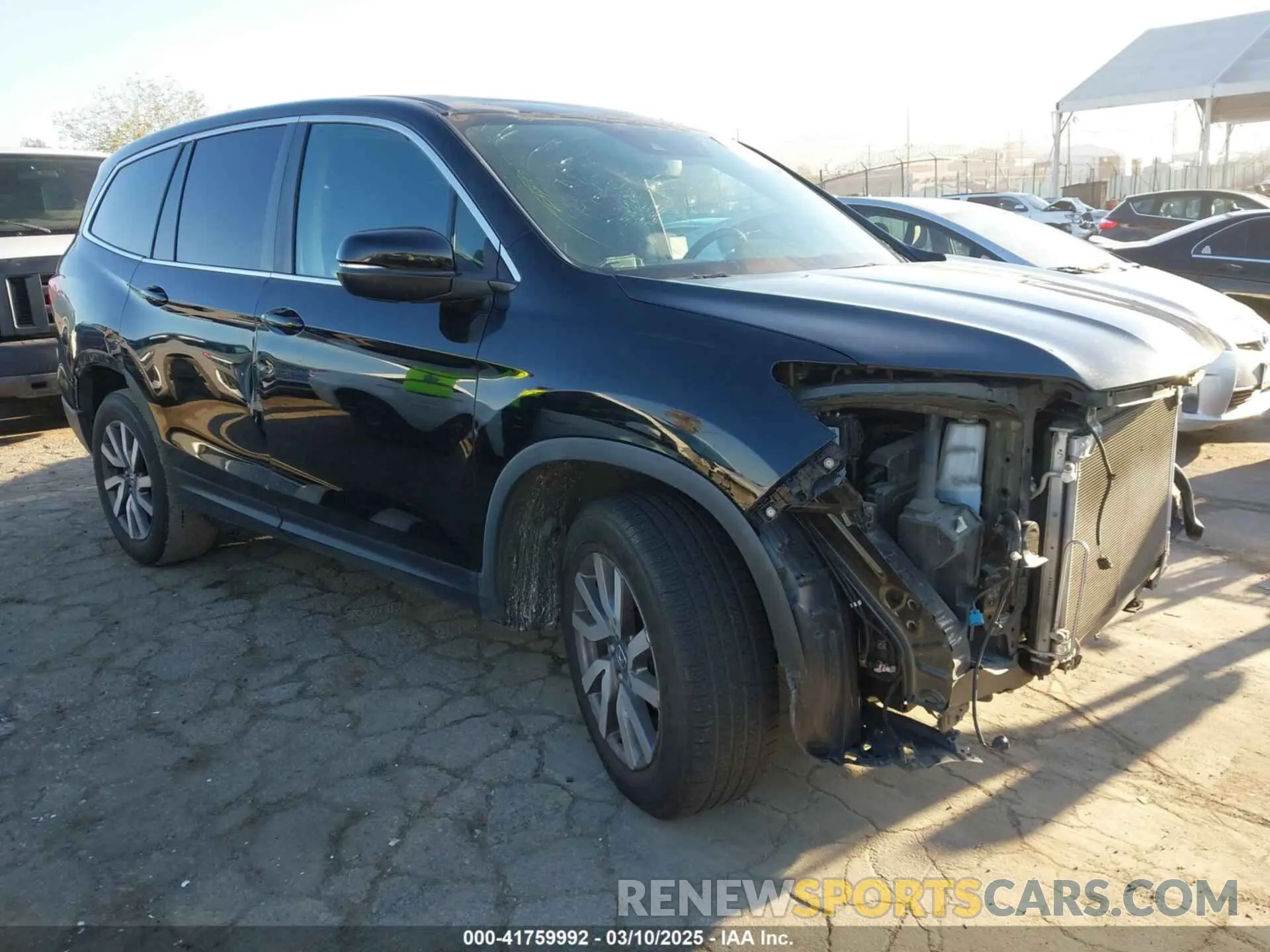 1 Photograph of a damaged car 5FNYF5H51MB004516 HONDA PILOT 2021