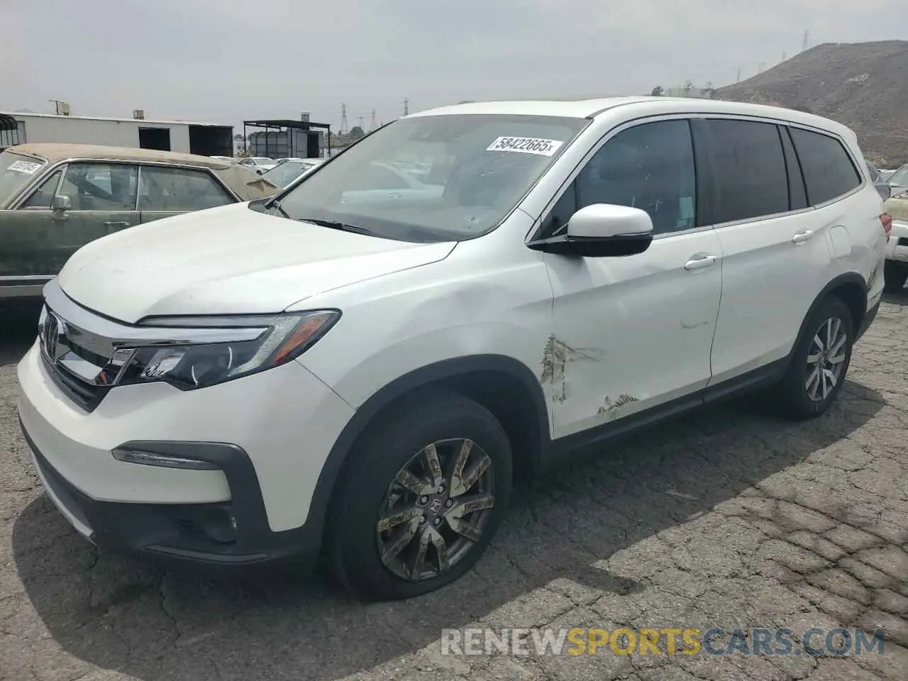 1 Фотография поврежденного автомобиля 5FNYF5H51MB006072 HONDA PILOT 2021
