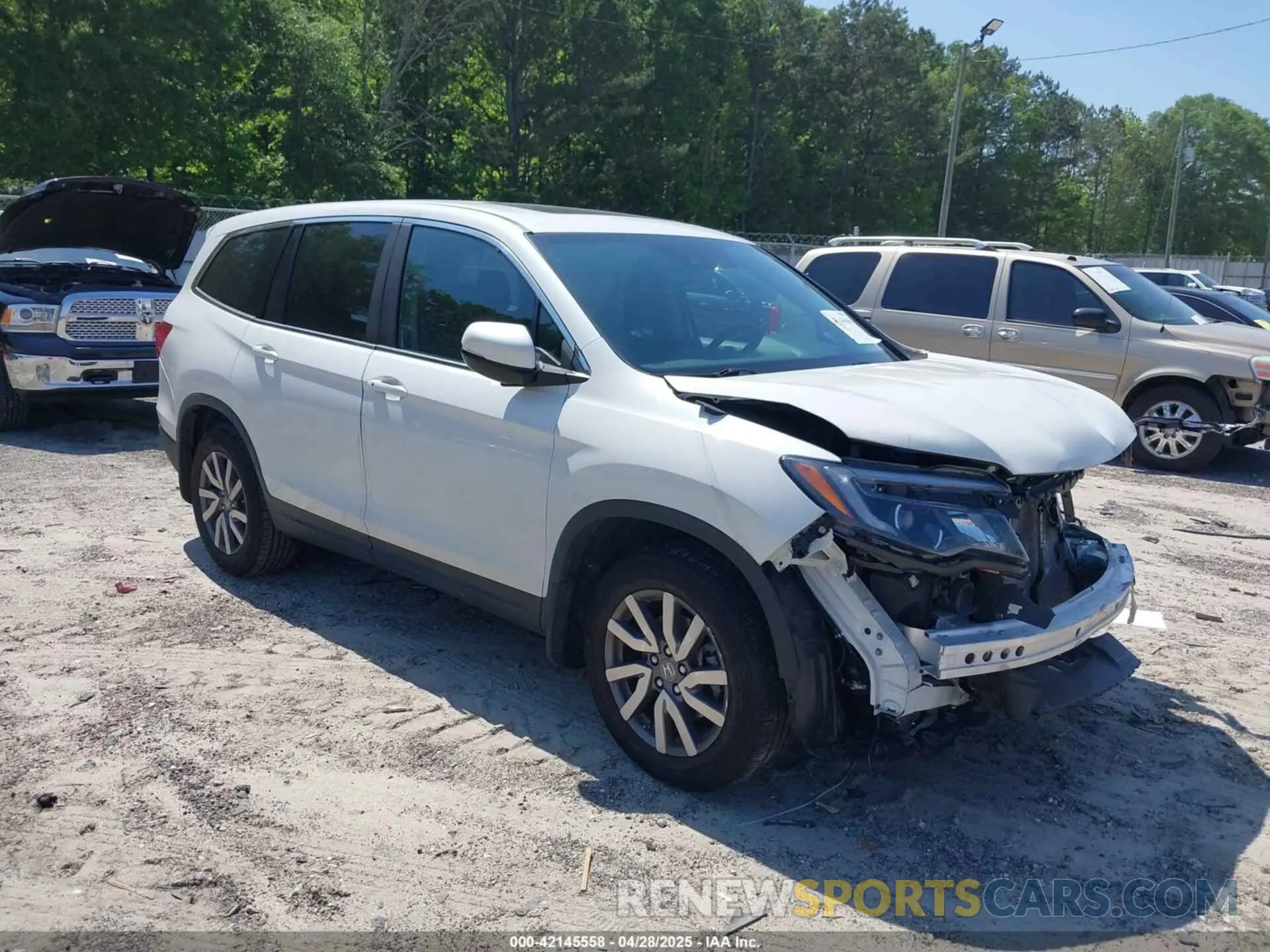 1 Фотография поврежденного автомобиля 5FNYF5H51MB011949 HONDA PILOT 2021