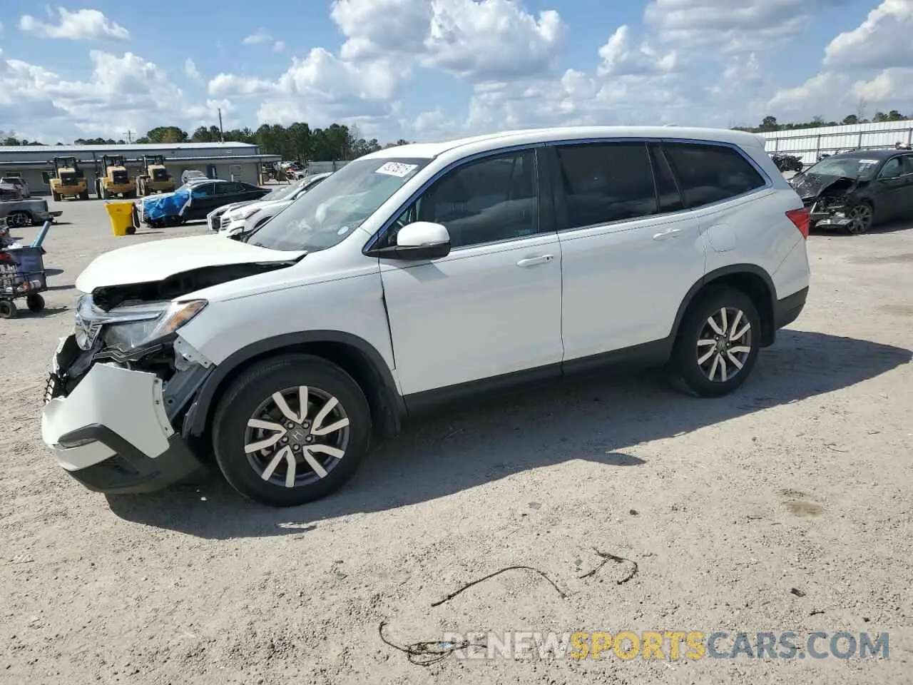 1 Photograph of a damaged car 5FNYF5H51MB020683 HONDA PILOT 2021