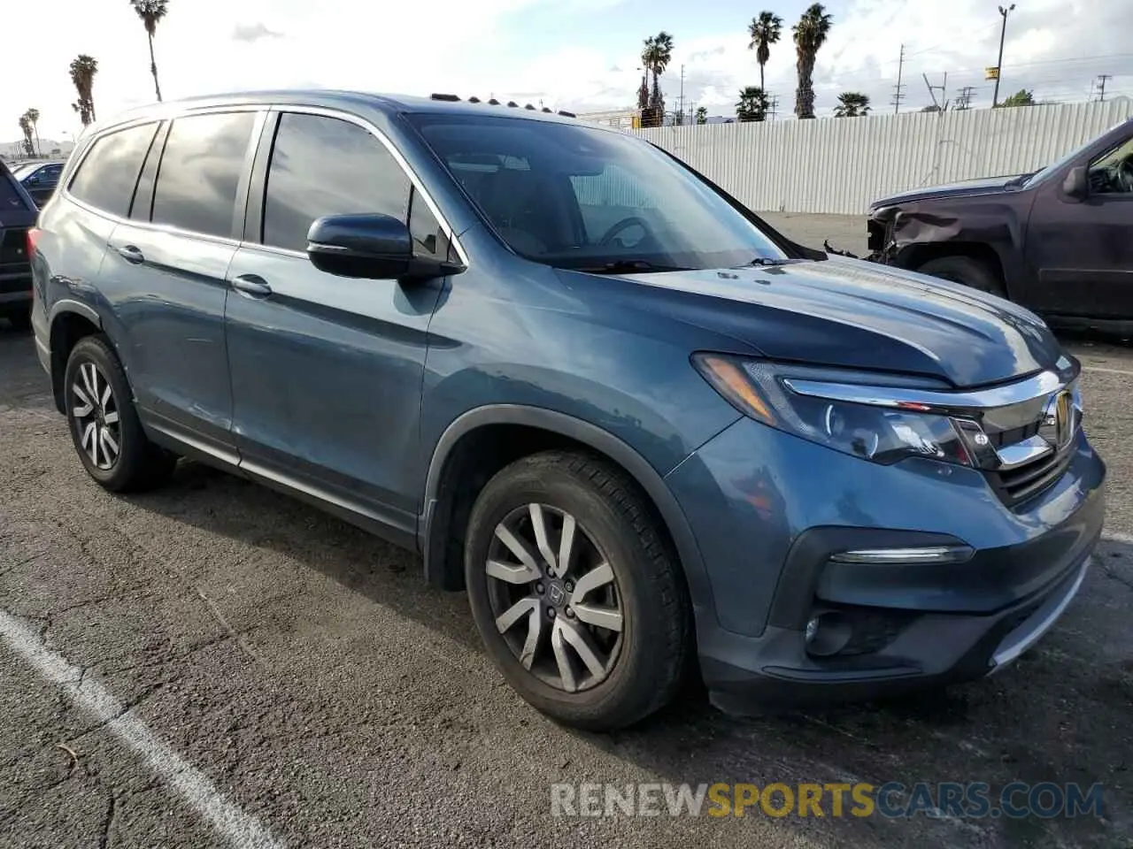 4 Фотография поврежденного автомобиля 5FNYF5H51MB042442 HONDA PILOT 2021