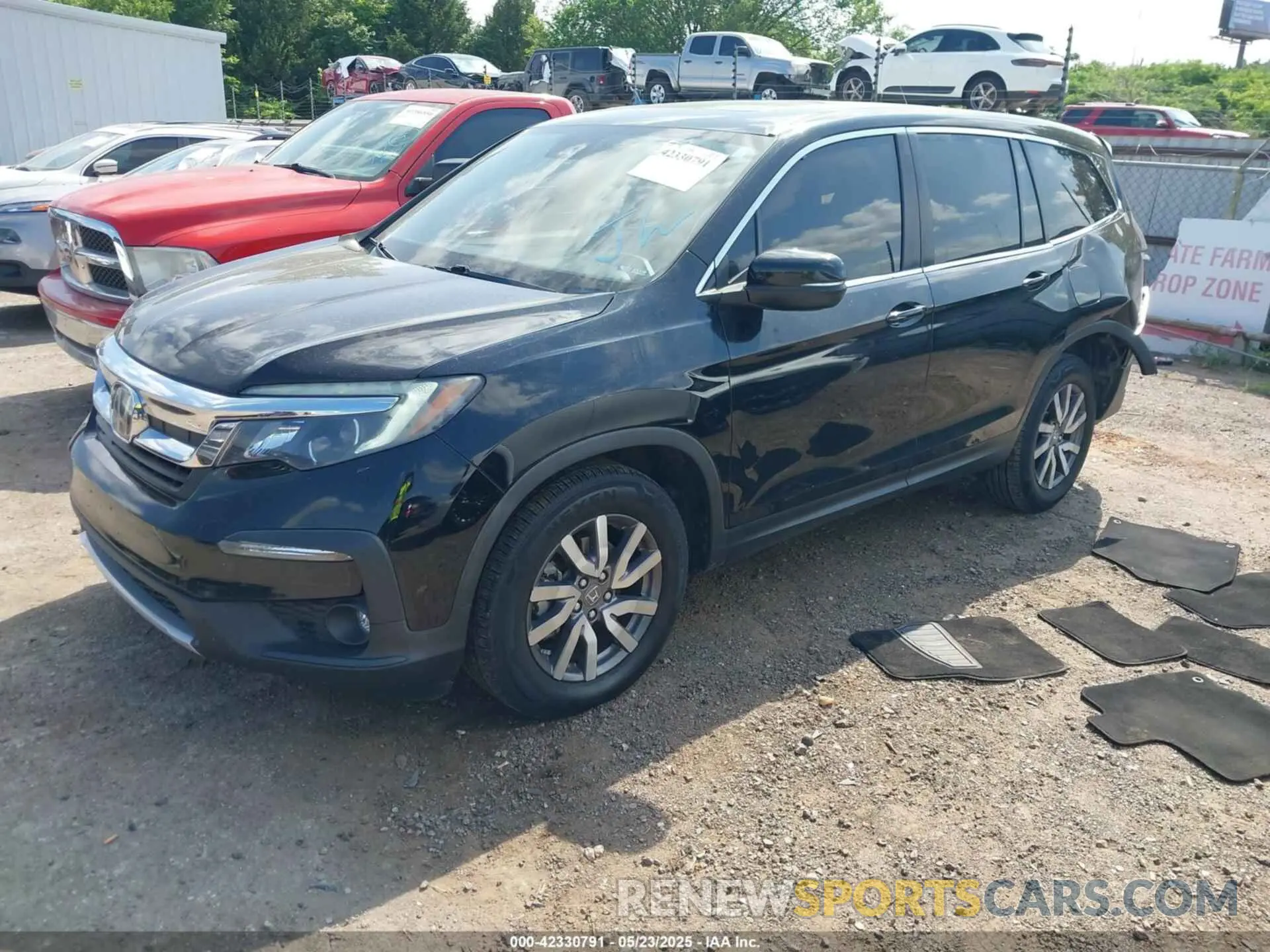 2 Photograph of a damaged car 5FNYF5H52MB009644 HONDA PILOT 2021