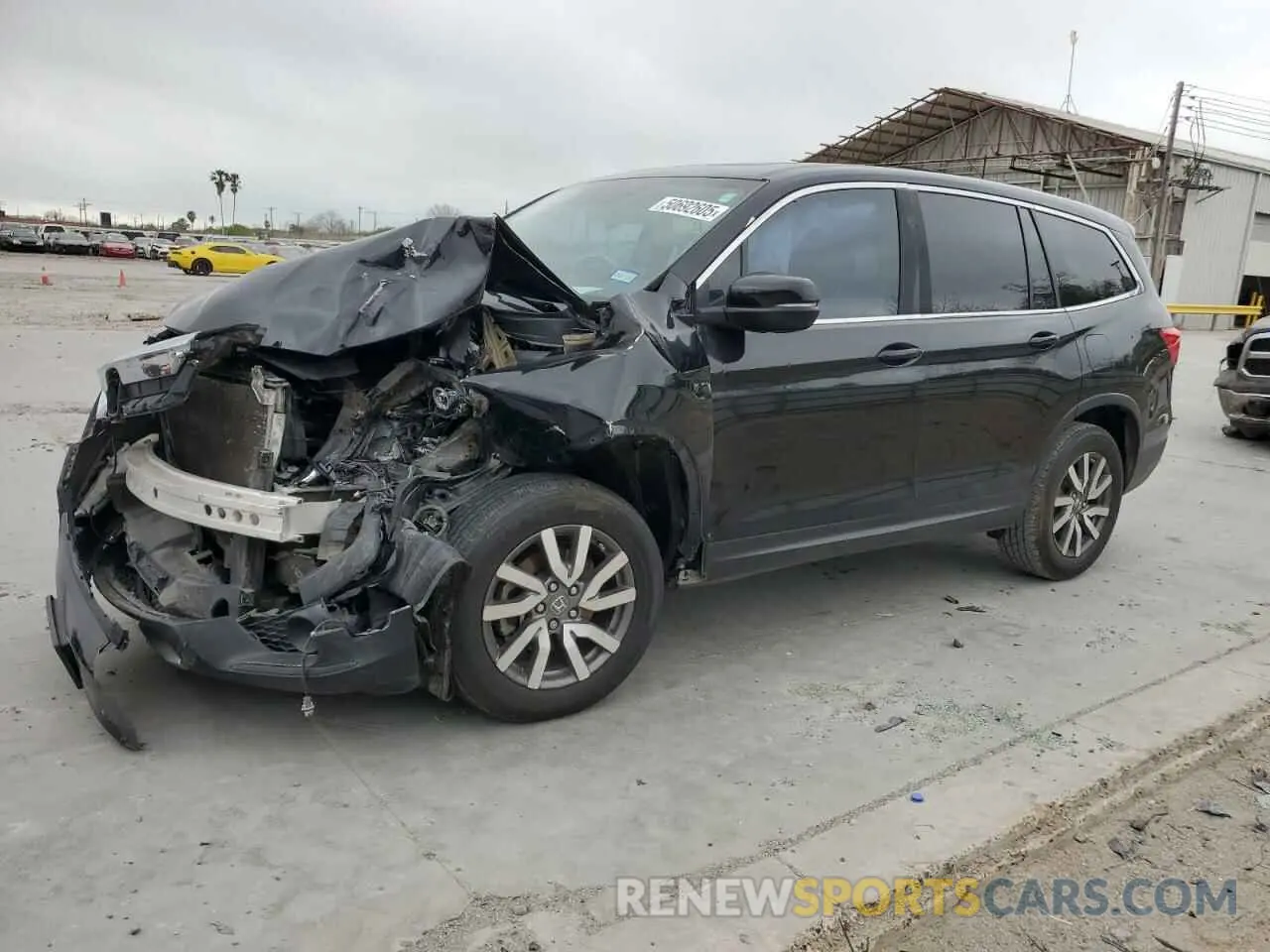 1 Photograph of a damaged car 5FNYF5H52MB029425 HONDA PILOT 2021