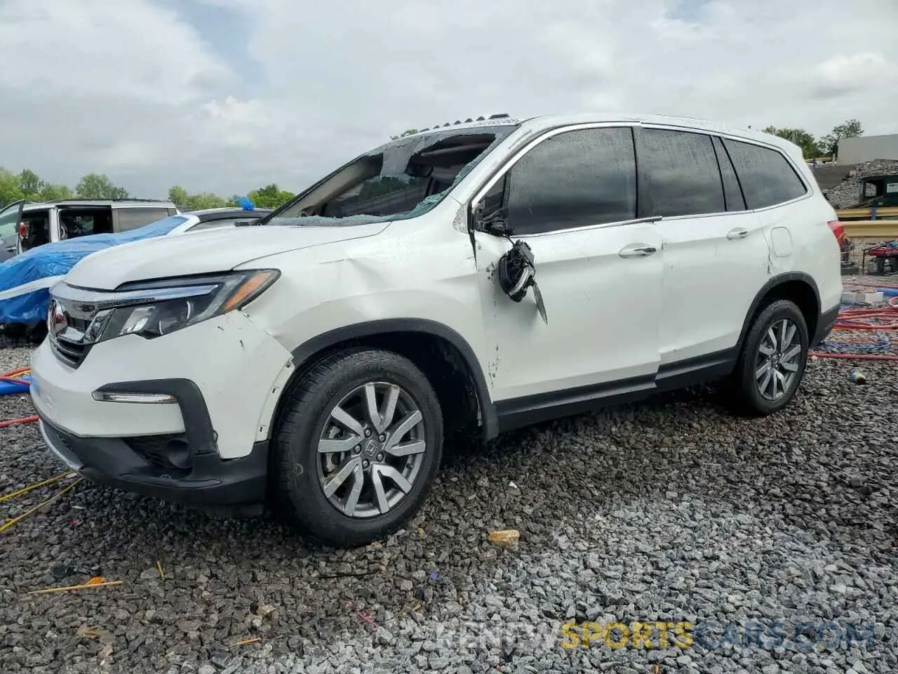 1 Фотография поврежденного автомобиля 5FNYF5H53MB024153 HONDA PILOT 2021