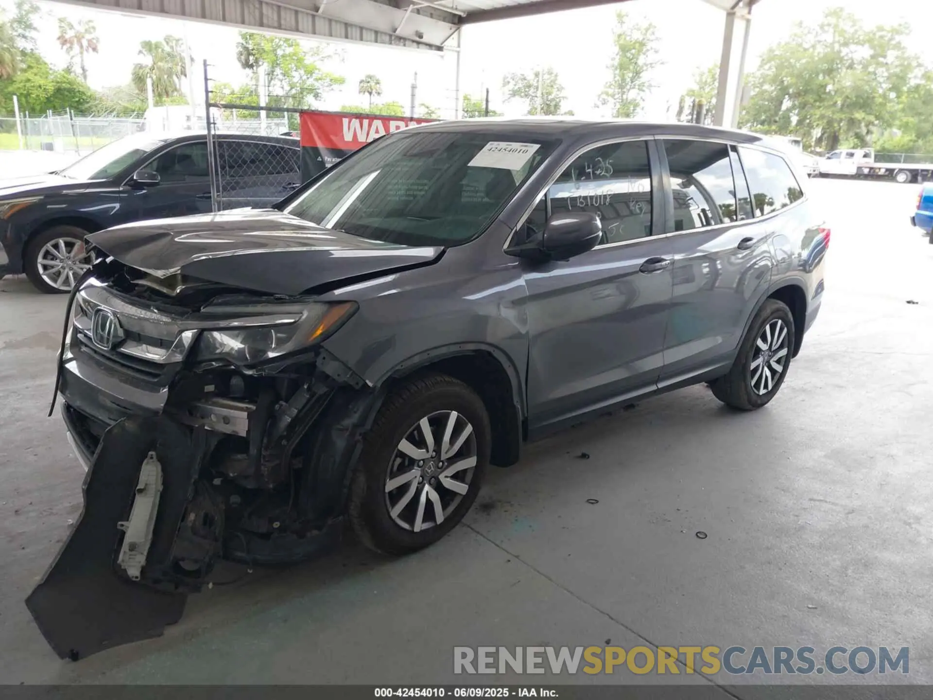 2 Фотография поврежденного автомобиля 5FNYF5H53MB030907 HONDA PILOT 2021