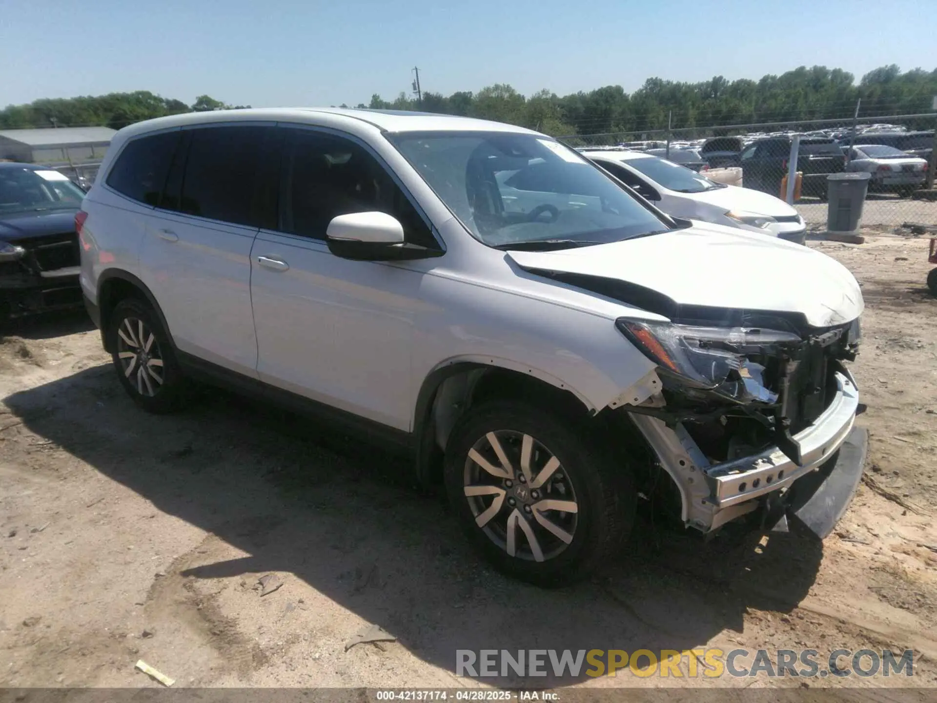 1 Фотография поврежденного автомобиля 5FNYF5H54MB031807 HONDA PILOT 2021