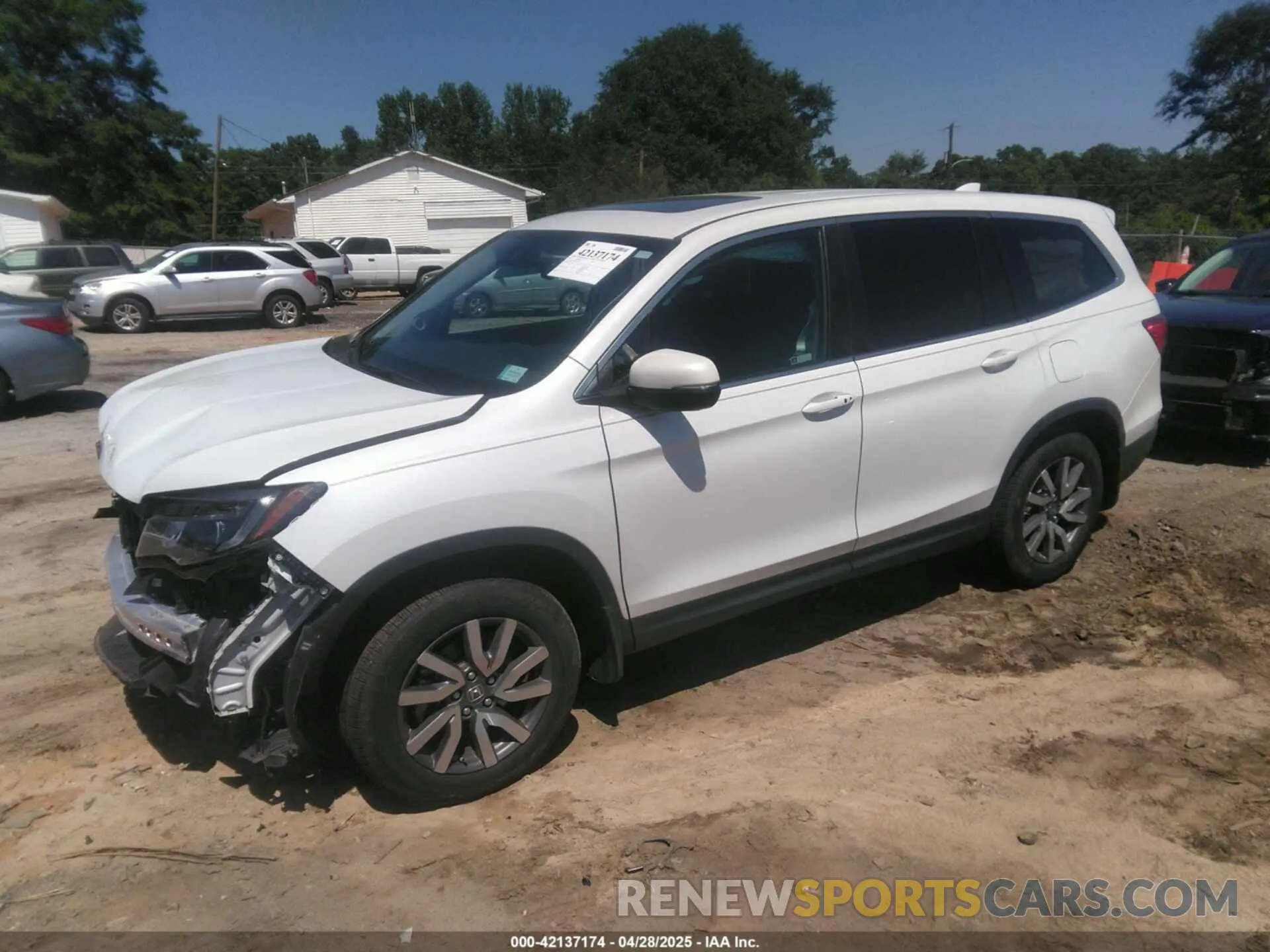 2 Фотография поврежденного автомобиля 5FNYF5H54MB031807 HONDA PILOT 2021