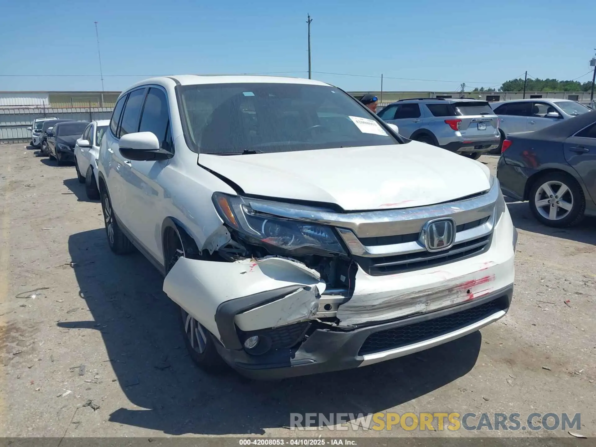 1 Фотография поврежденного автомобиля 5FNYF5H59MB040132 HONDA PILOT 2021