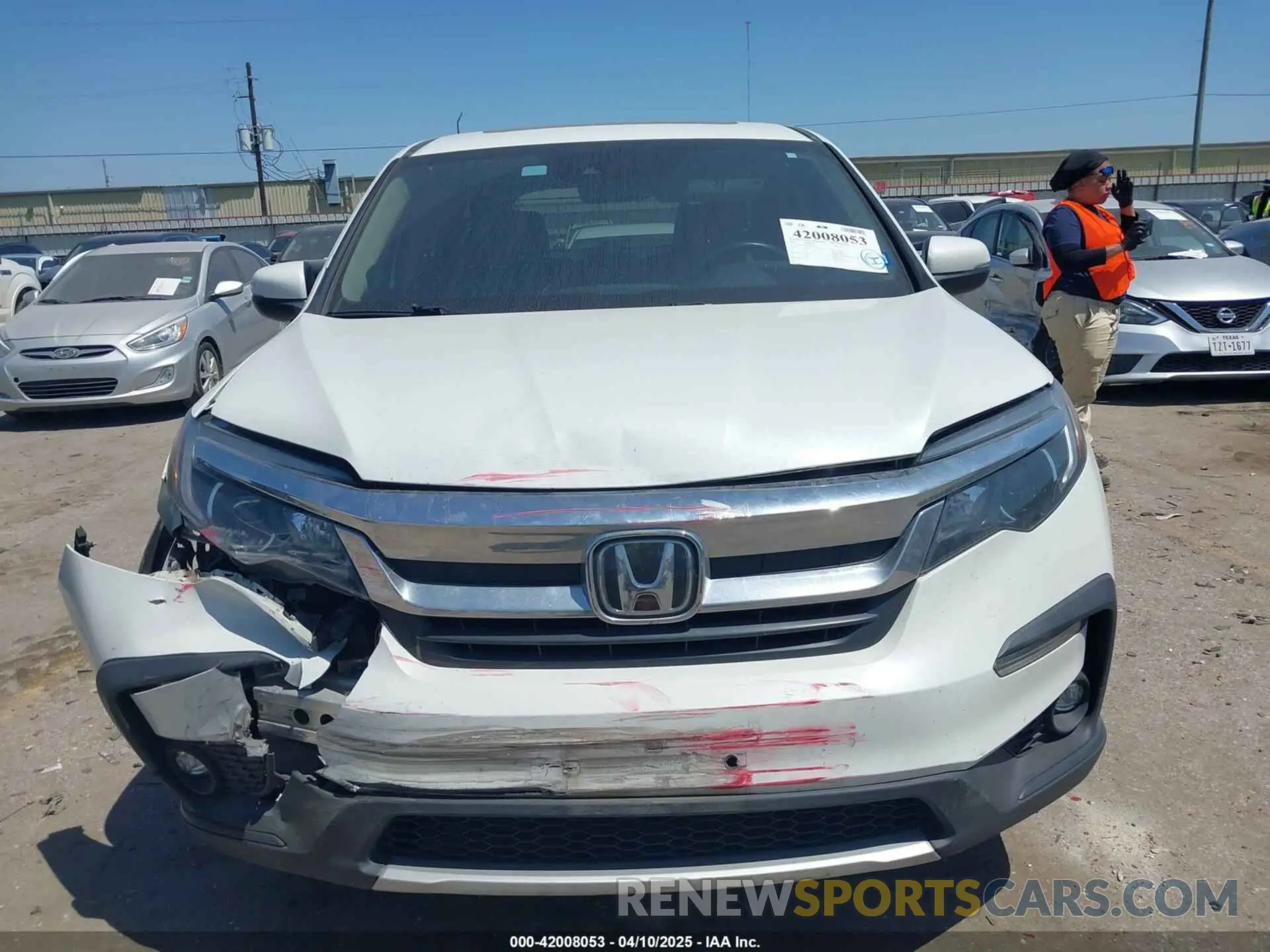 11 Фотография поврежденного автомобиля 5FNYF5H59MB040132 HONDA PILOT 2021