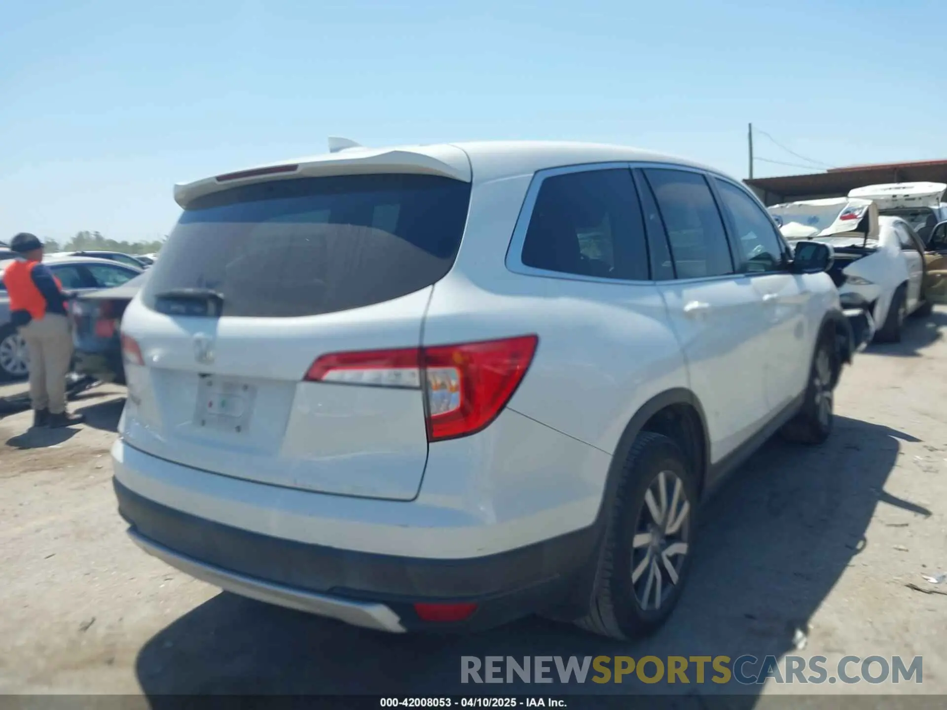 4 Фотография поврежденного автомобиля 5FNYF5H59MB040132 HONDA PILOT 2021
