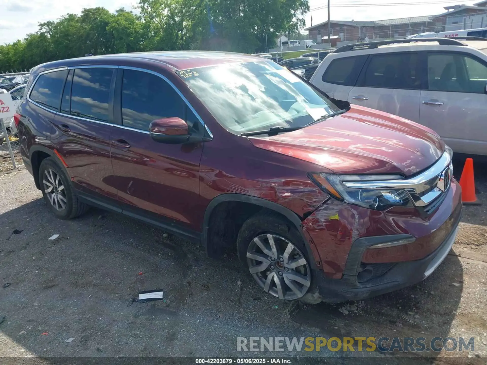 1 Фотография поврежденного автомобиля 5FNYF5H5XMB042472 HONDA PILOT 2021