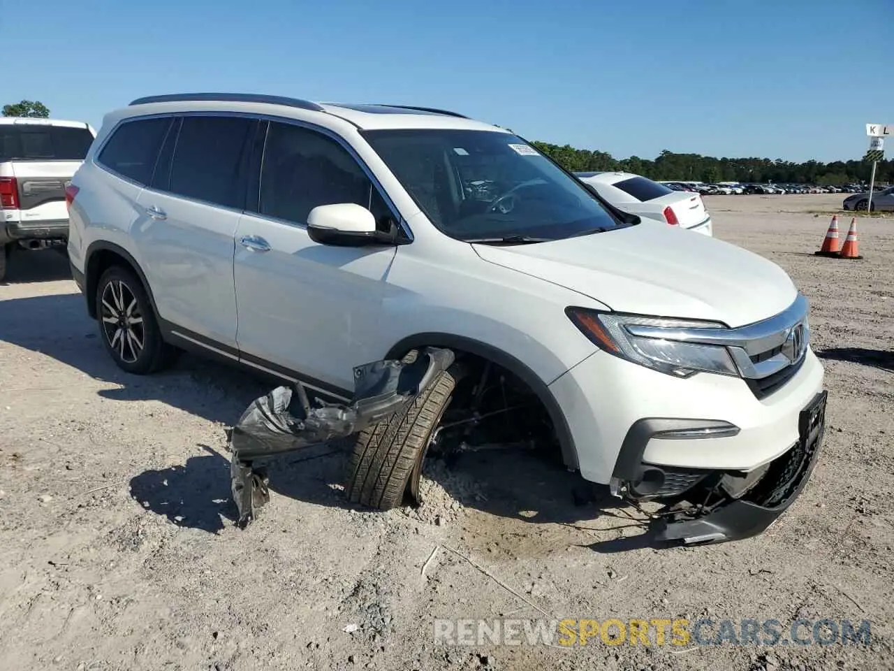 4 Фотография поврежденного автомобиля 5FNYF5H63MB027322 HONDA PILOT 2021