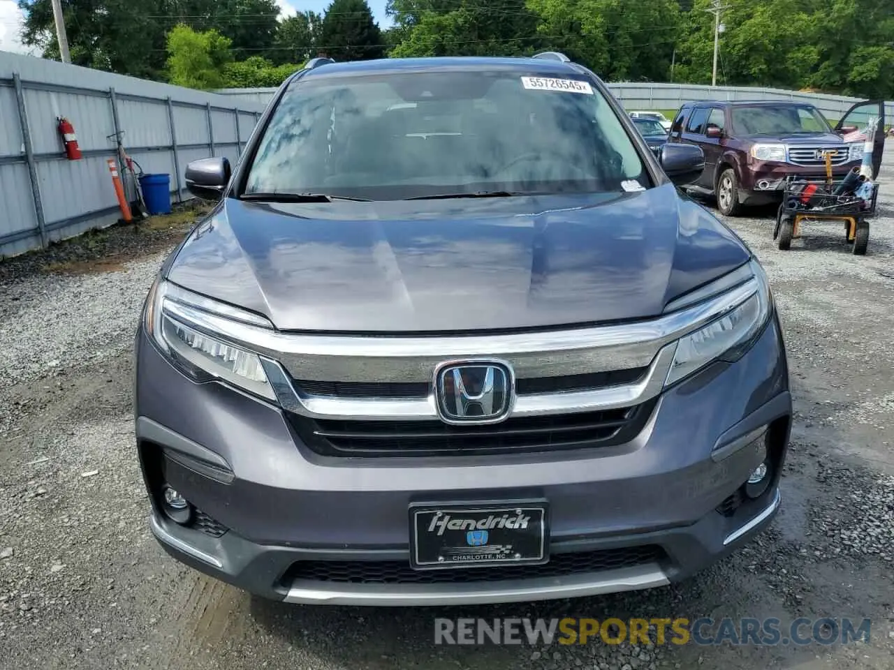 5 Photograph of a damaged car 5FNYF5H92MB037480 HONDA PILOT 2021