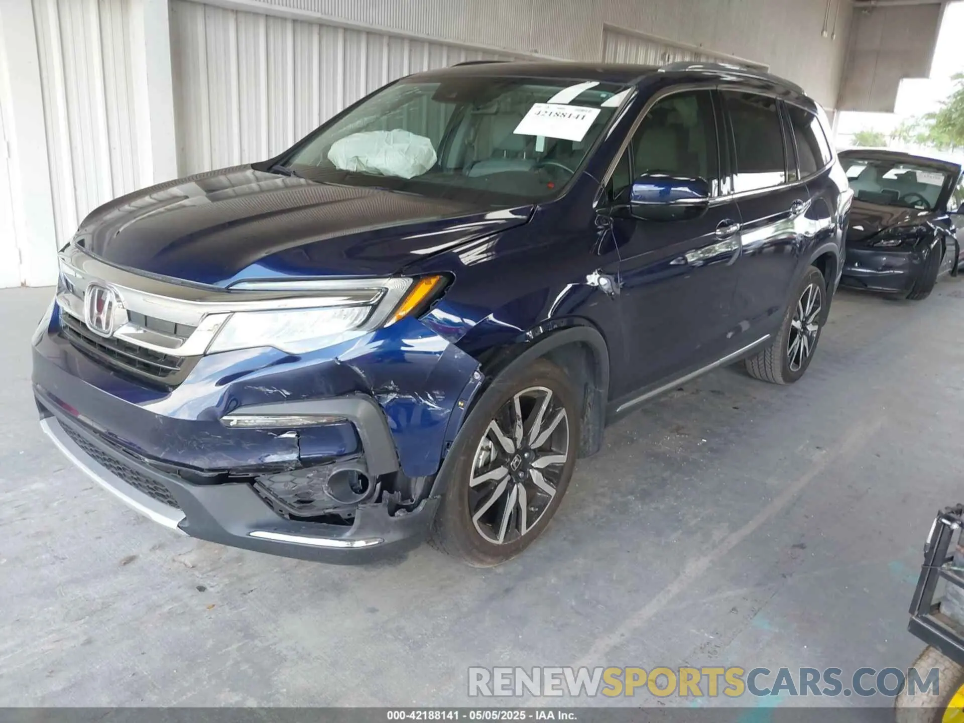 2 Фотография поврежденного автомобиля 5FNYF5H93MB002463 HONDA PILOT 2021