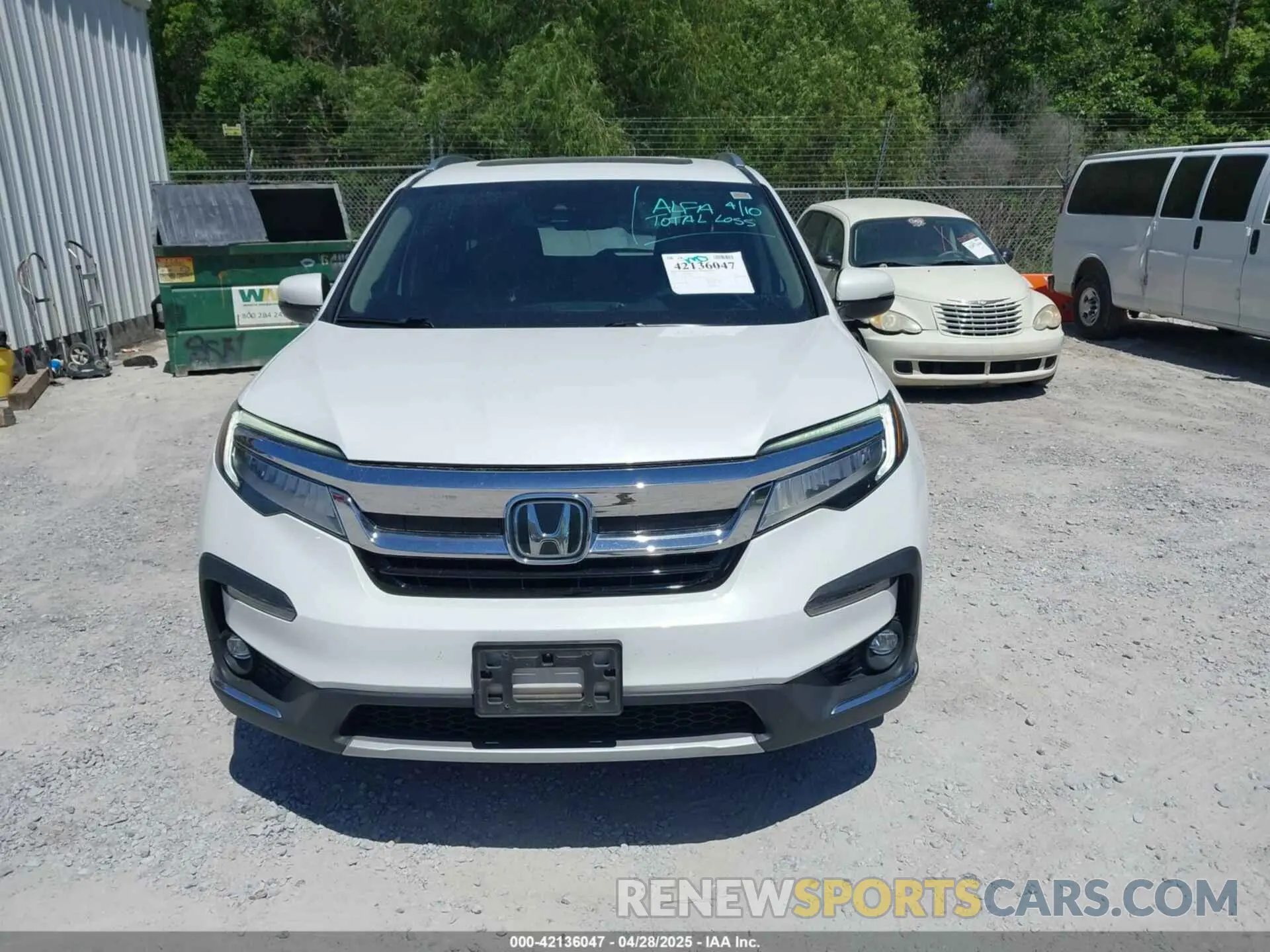 13 Photograph of a damaged car 5FNYF5H98MB073807 HONDA PILOT 2021