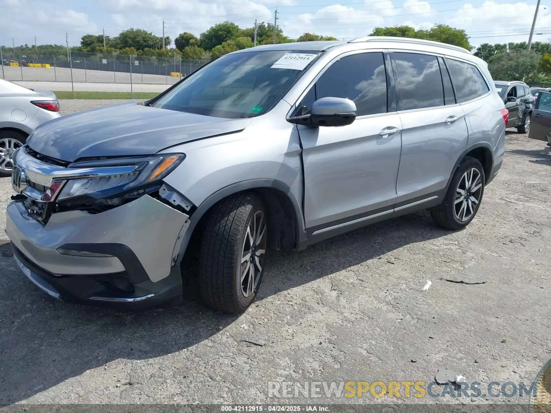 2 Photograph of a damaged car 5FNYF5H99MB041638 HONDA PILOT 2021