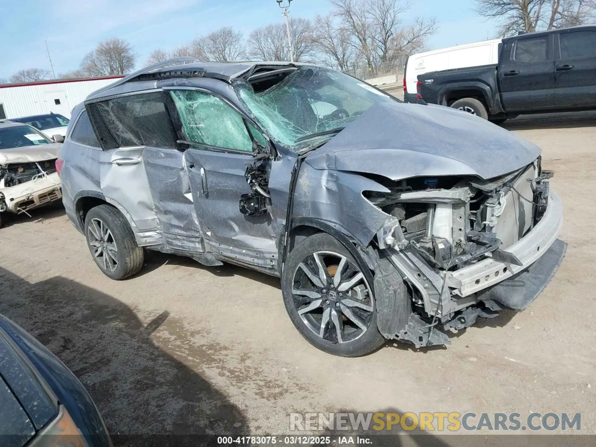 1 Photograph of a damaged car 5FNYF6H00MB085678 HONDA PILOT 2021