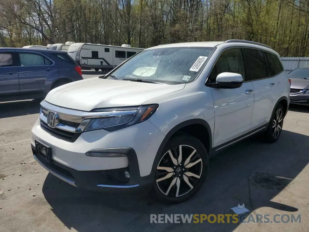 1 Photograph of a damaged car 5FNYF6H02MB070597 HONDA PILOT 2021