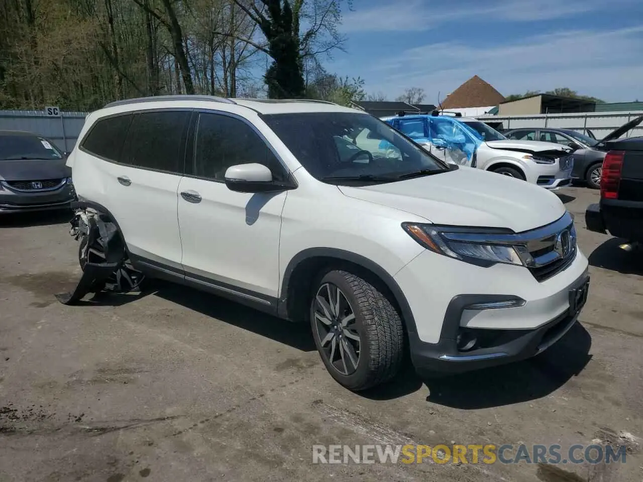 4 Photograph of a damaged car 5FNYF6H02MB070597 HONDA PILOT 2021