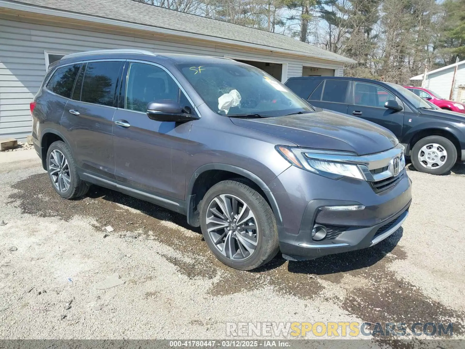 1 Photograph of a damaged car 5FNYF6H07MB024540 HONDA PILOT 2021