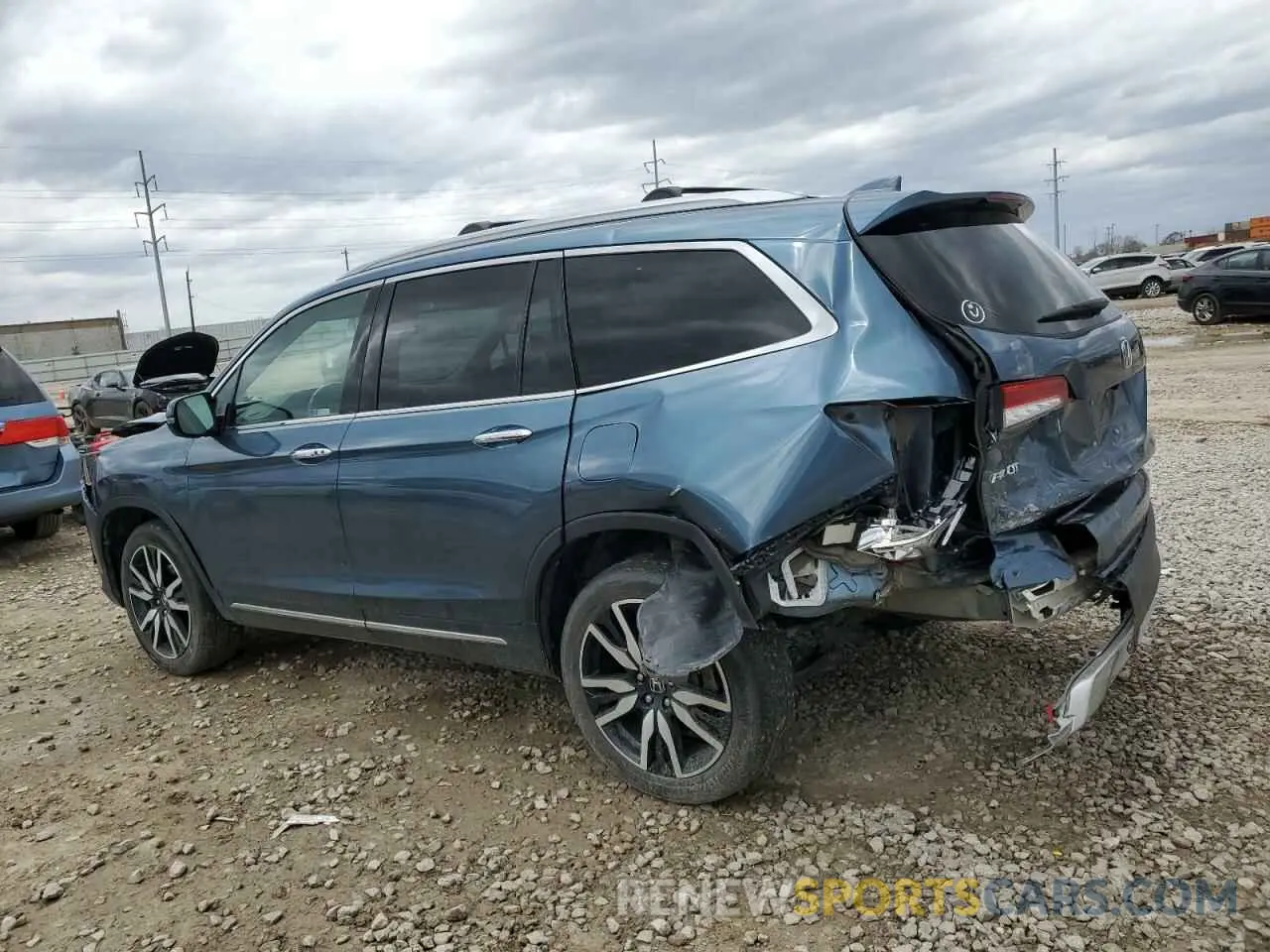 2 Фотография поврежденного автомобиля 5FNYF6H07MB029043 HONDA PILOT 2021