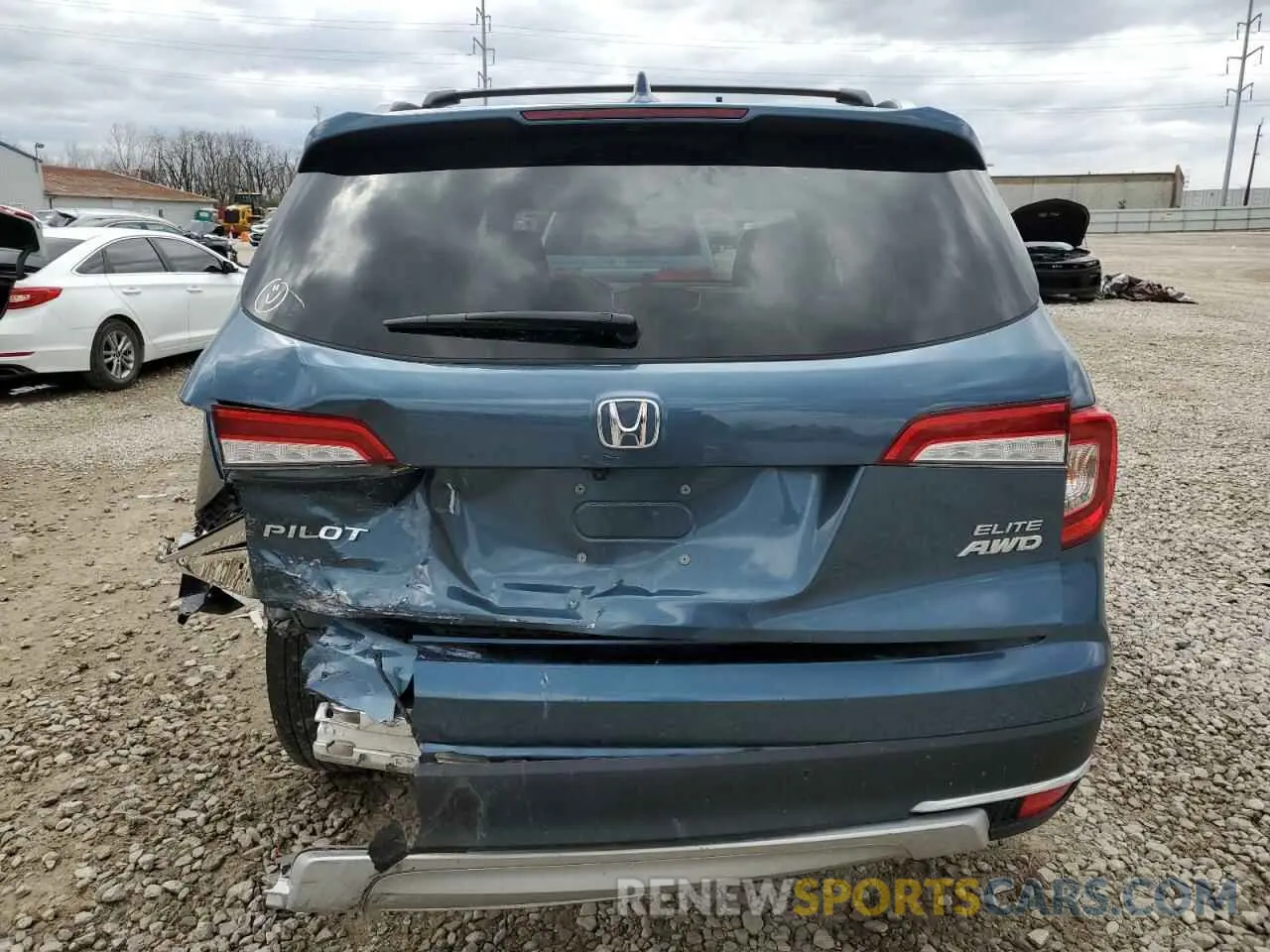 6 Фотография поврежденного автомобиля 5FNYF6H07MB029043 HONDA PILOT 2021