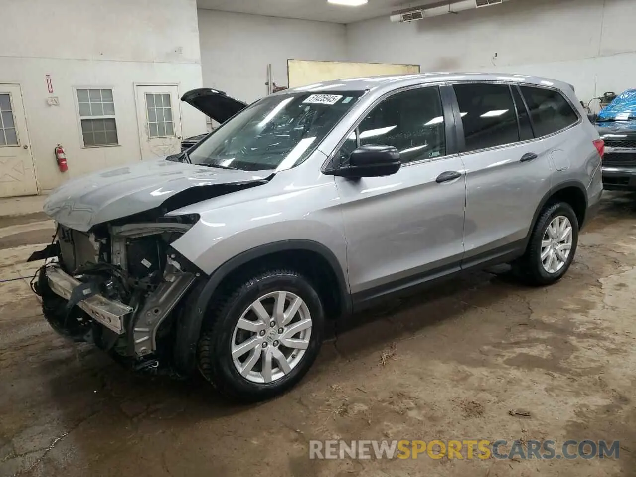1 Photograph of a damaged car 5FNYF6H15MB018048 HONDA PILOT 2021