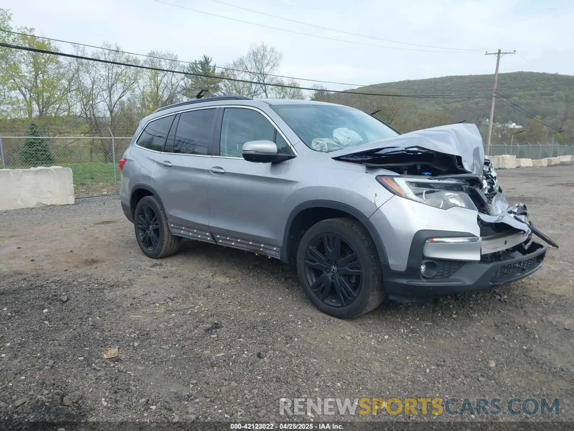 1 Photograph of a damaged car 5FNYF6H20MB061334 HONDA PILOT 2021