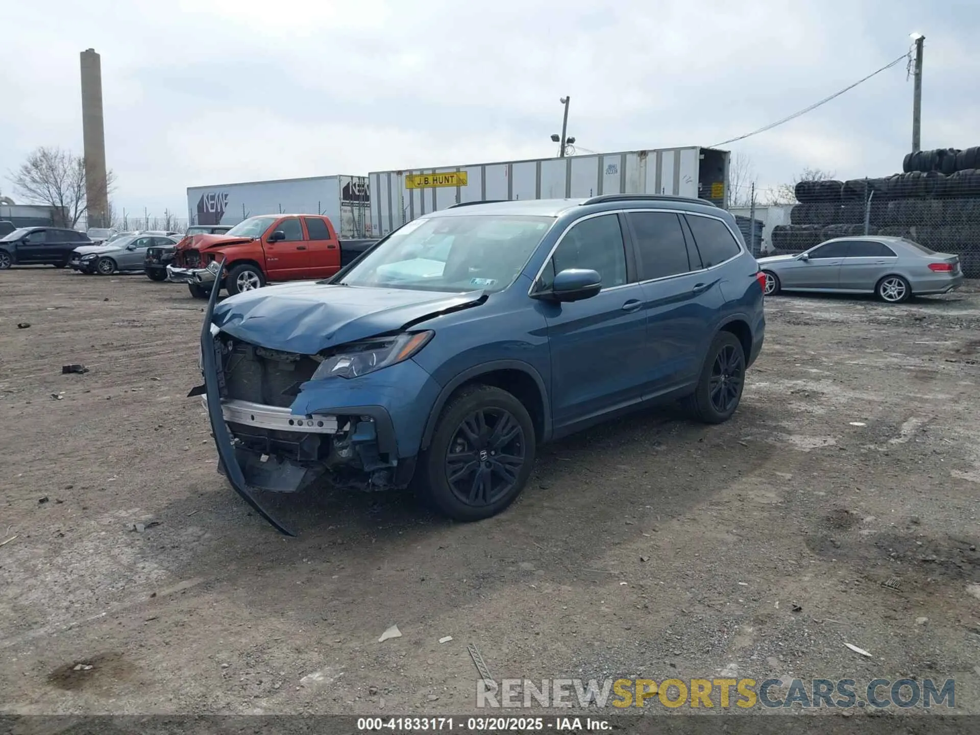 2 Фотография поврежденного автомобиля 5FNYF6H25MB024702 HONDA PILOT 2021