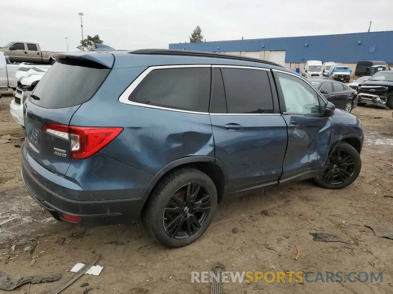 3 Фотография поврежденного автомобиля 5FNYF6H25MB083023 HONDA PILOT 2021
