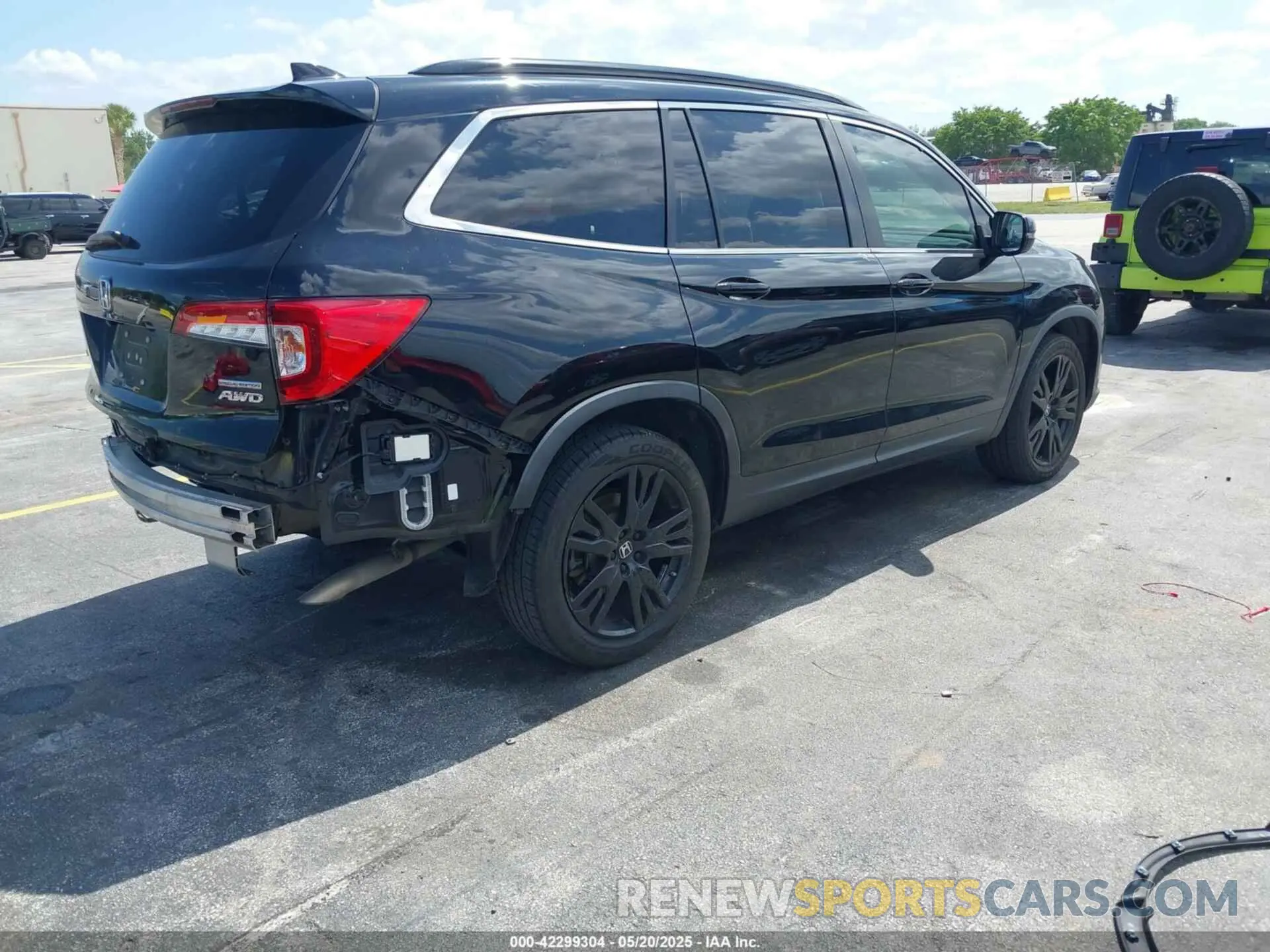 4 Фотография поврежденного автомобиля 5FNYF6H26MB093835 HONDA PILOT 2021