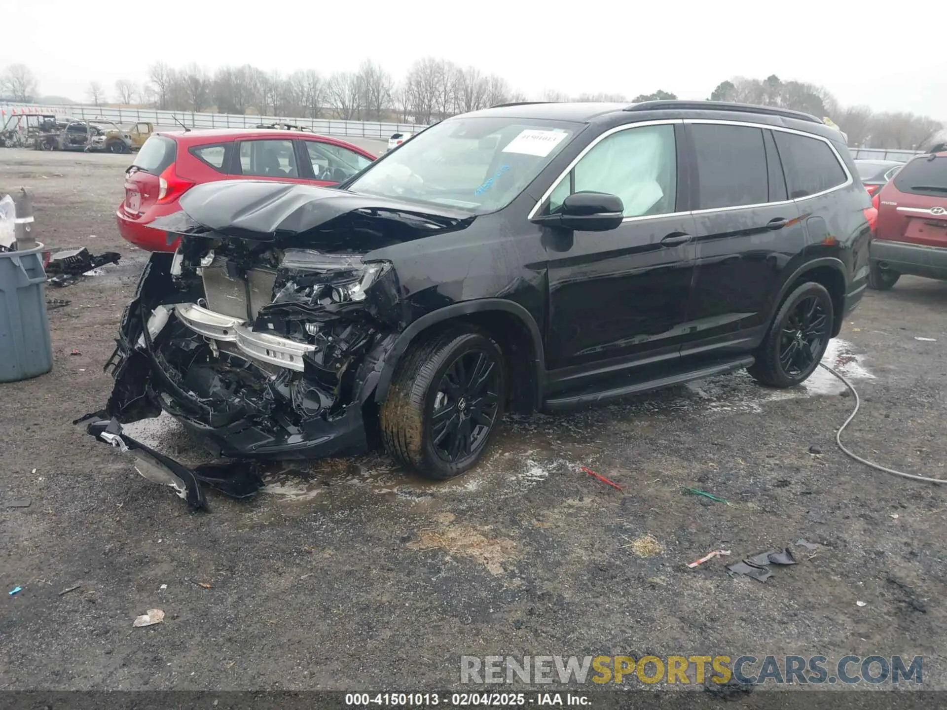 2 Photograph of a damaged car 5FNYF6H29MB002461 HONDA PILOT 2021
