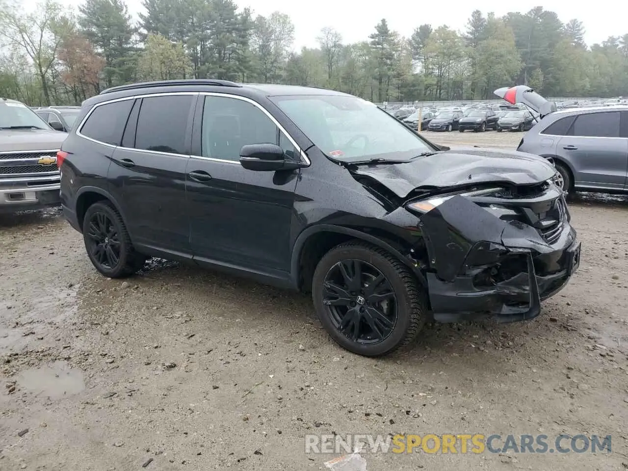 4 Photograph of a damaged car 5FNYF6H29MB034312 HONDA PILOT 2021