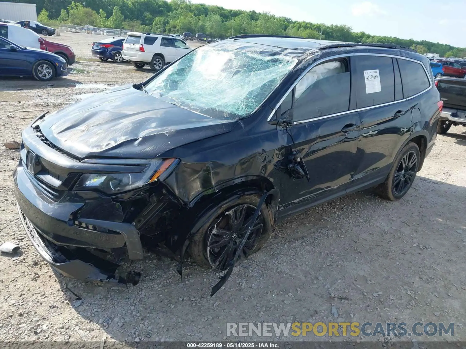 2 Photograph of a damaged car 5FNYF6H2XMB057422 HONDA PILOT 2021
