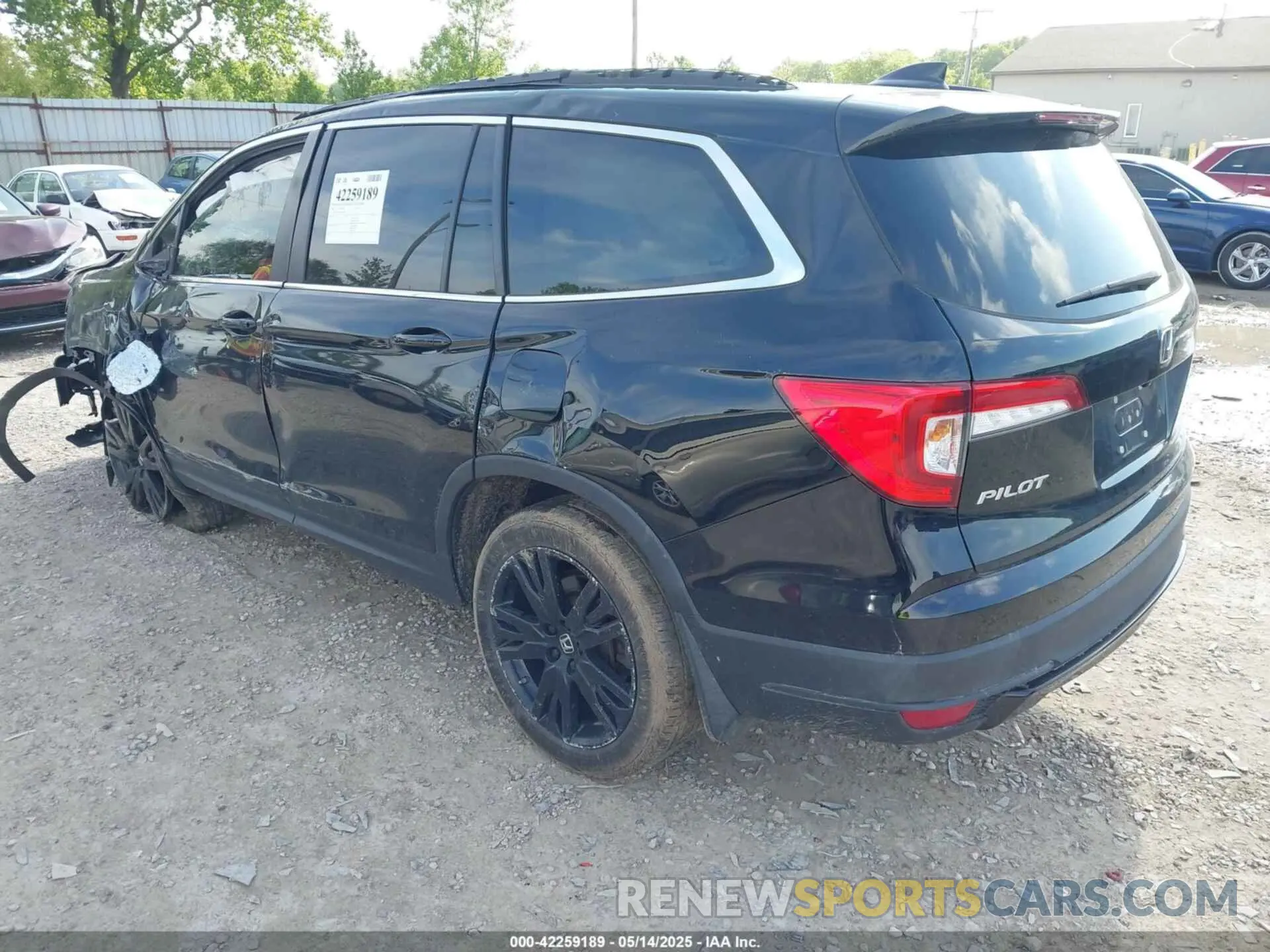 3 Photograph of a damaged car 5FNYF6H2XMB057422 HONDA PILOT 2021